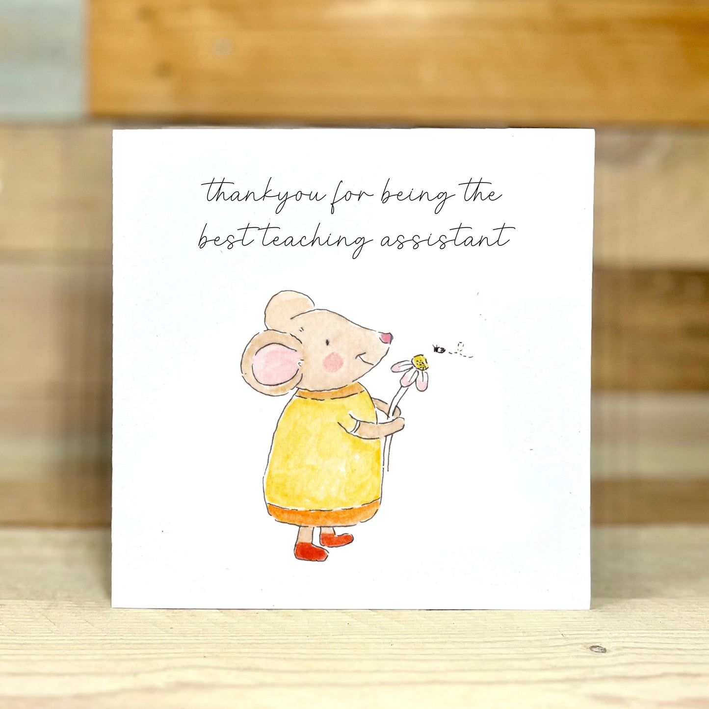 Mouse Thankyou Teaching Assistant Card
