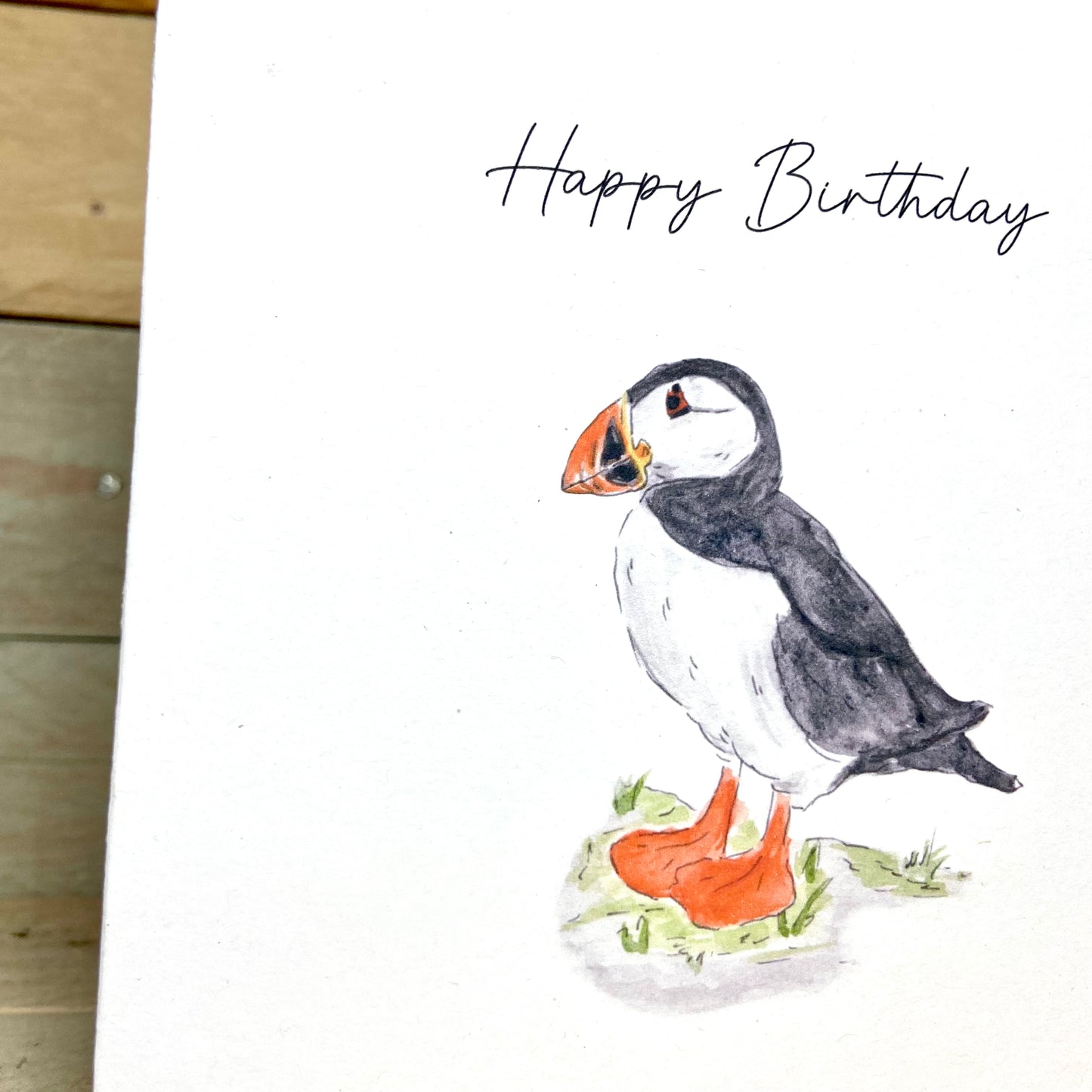 Pip the Puffin Birthday Card