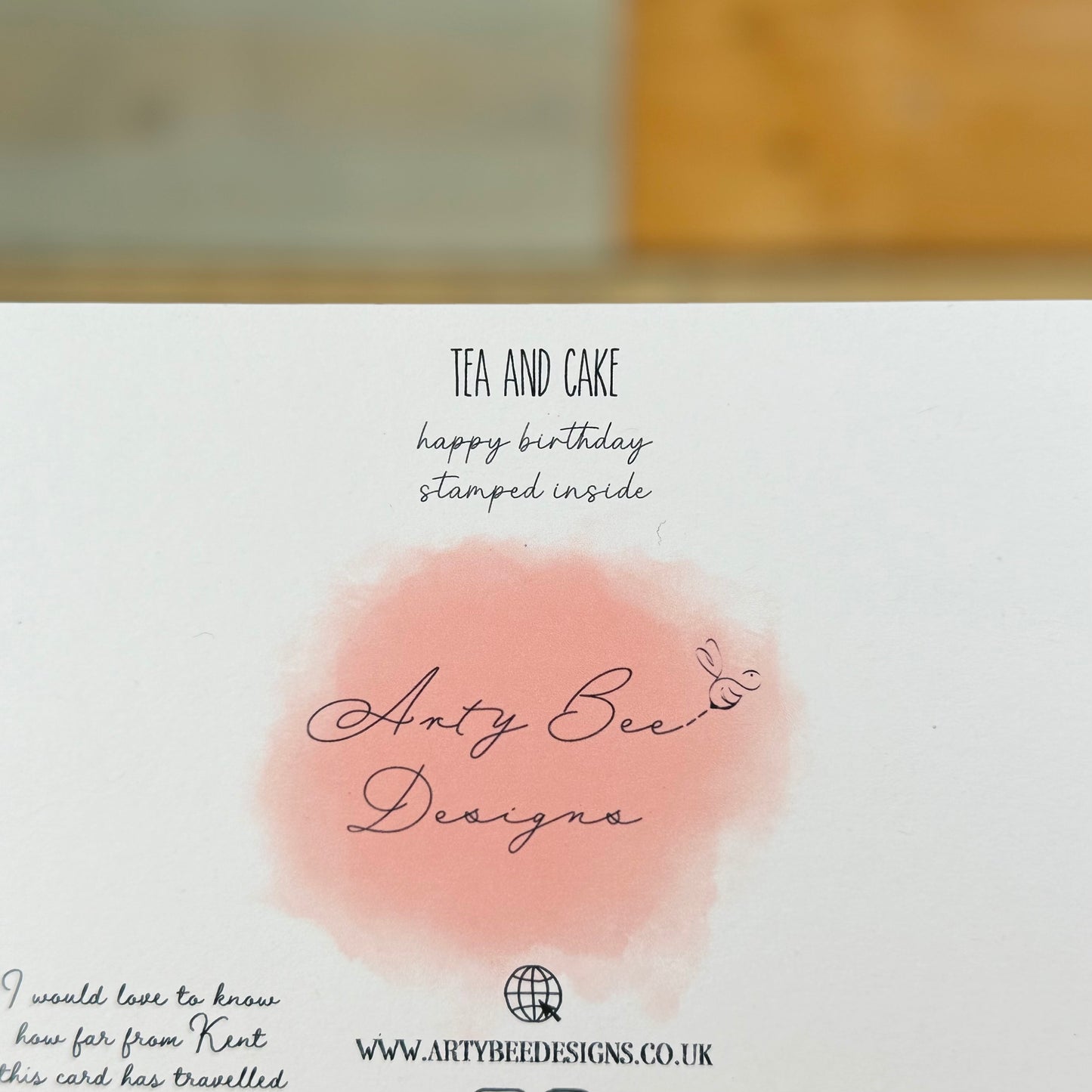 Tea and Cake Birthday Card