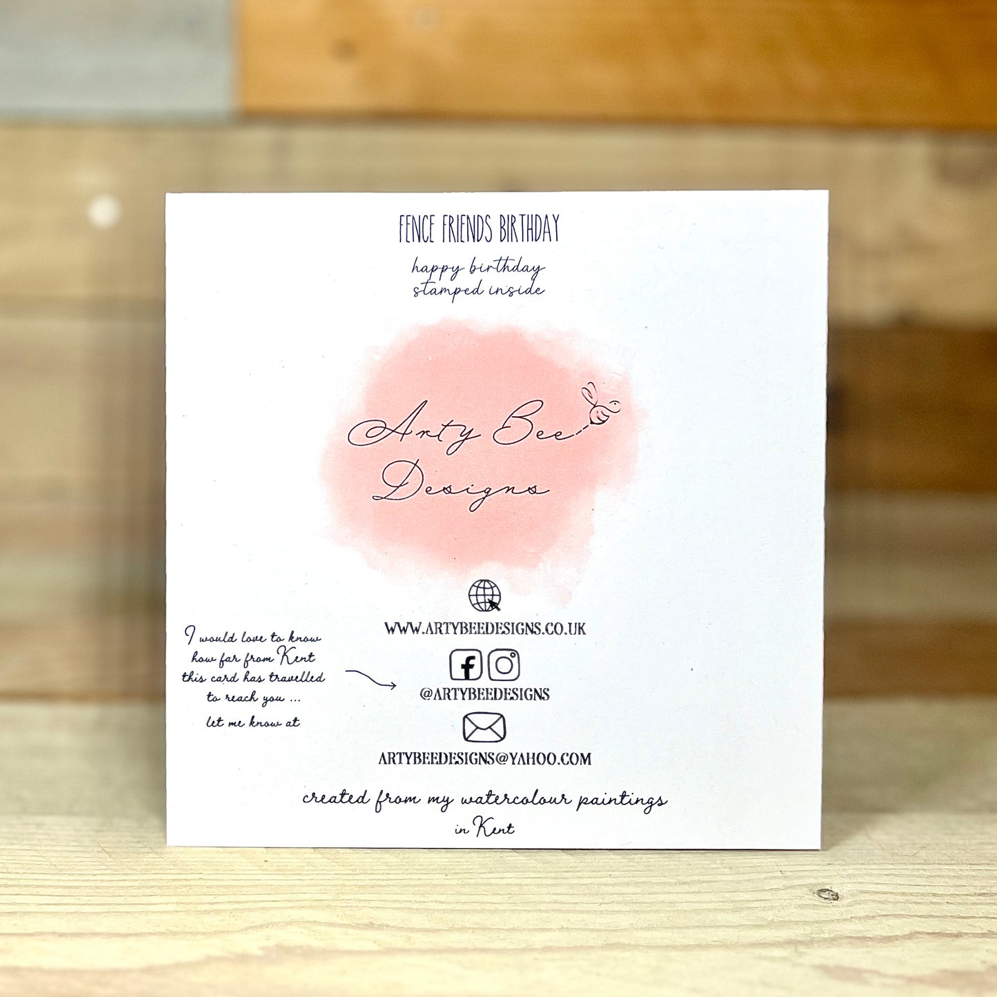 Fence Friends Birthday Card