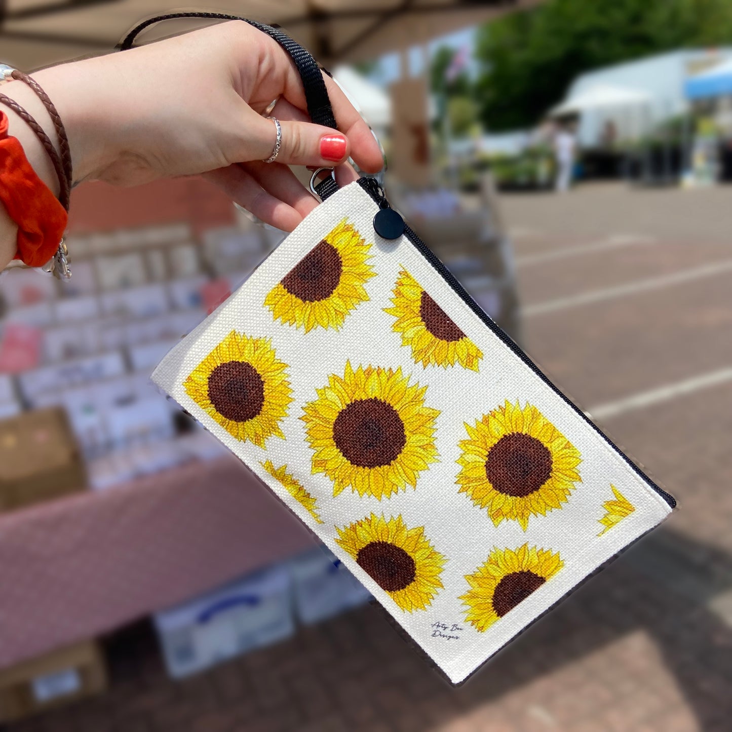 Sunflower Linen Bag