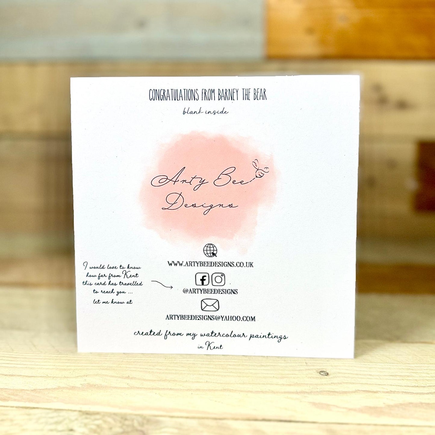 Barney the Bear Congratulations Card