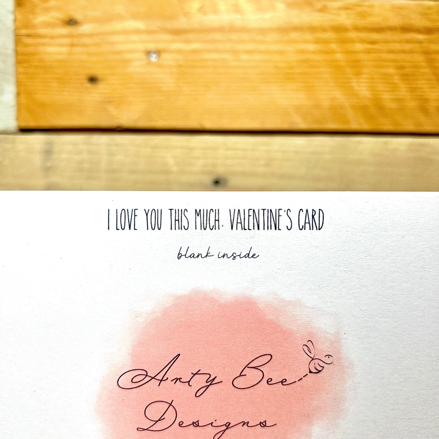 I Love You This Much Dinosaur Valentine's Card