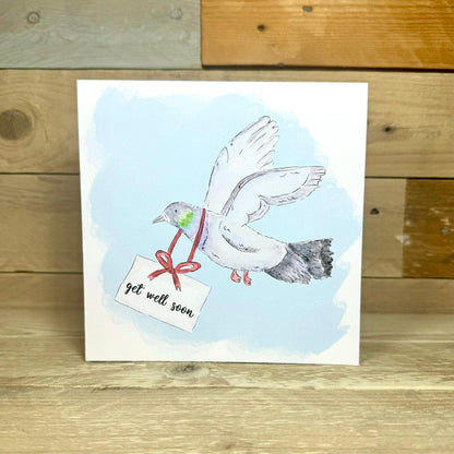Philip the Pigeon Get Well Soon Card