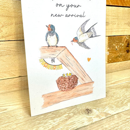 New Arrival Swallow Card