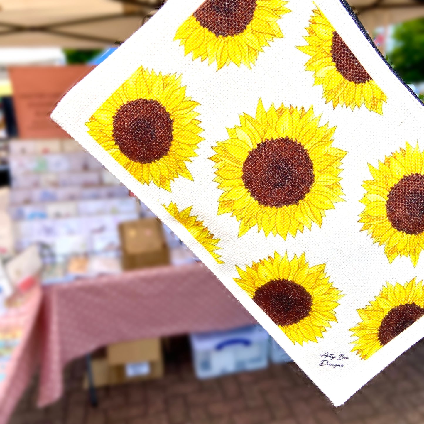 Sunflower Linen Bag