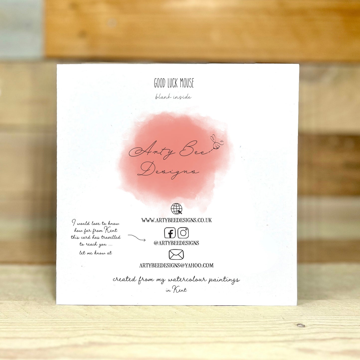 Good Luck Mouse Card