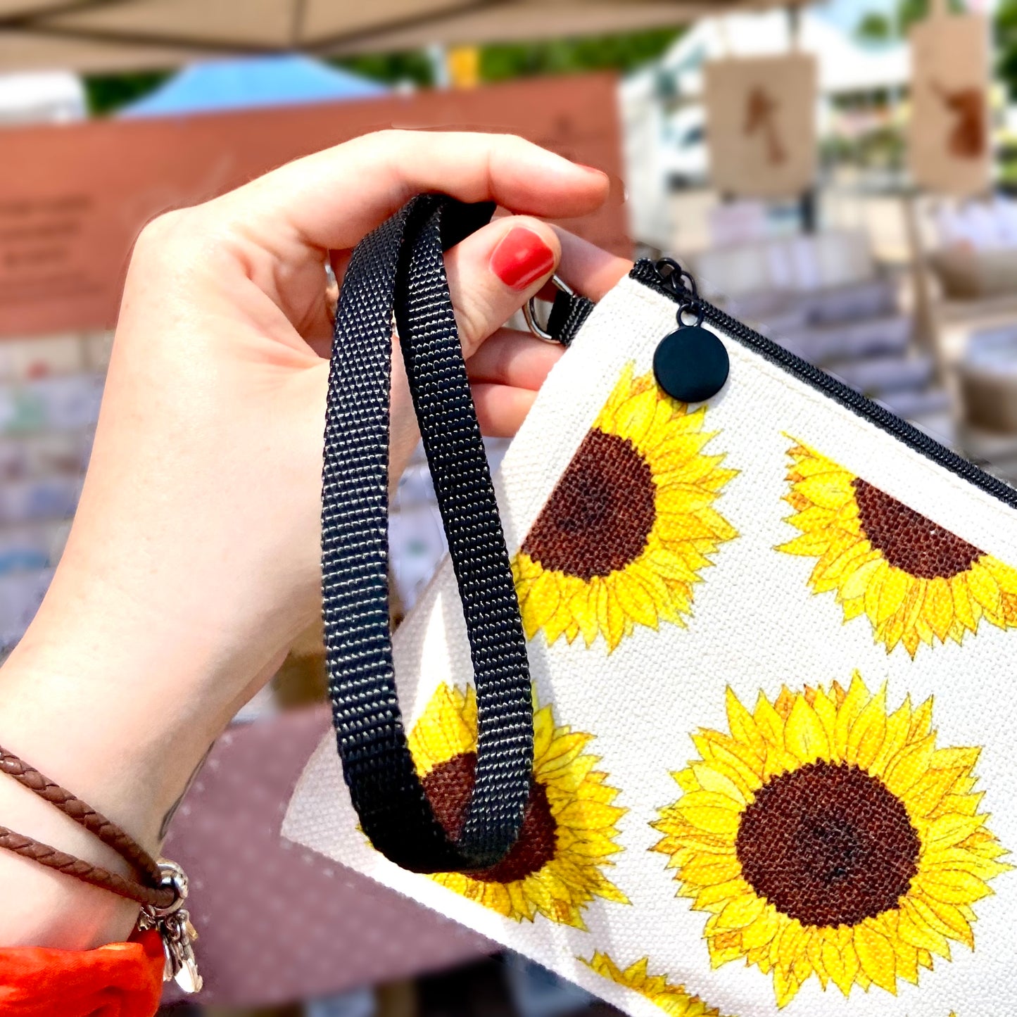 Sunflower Linen Bag