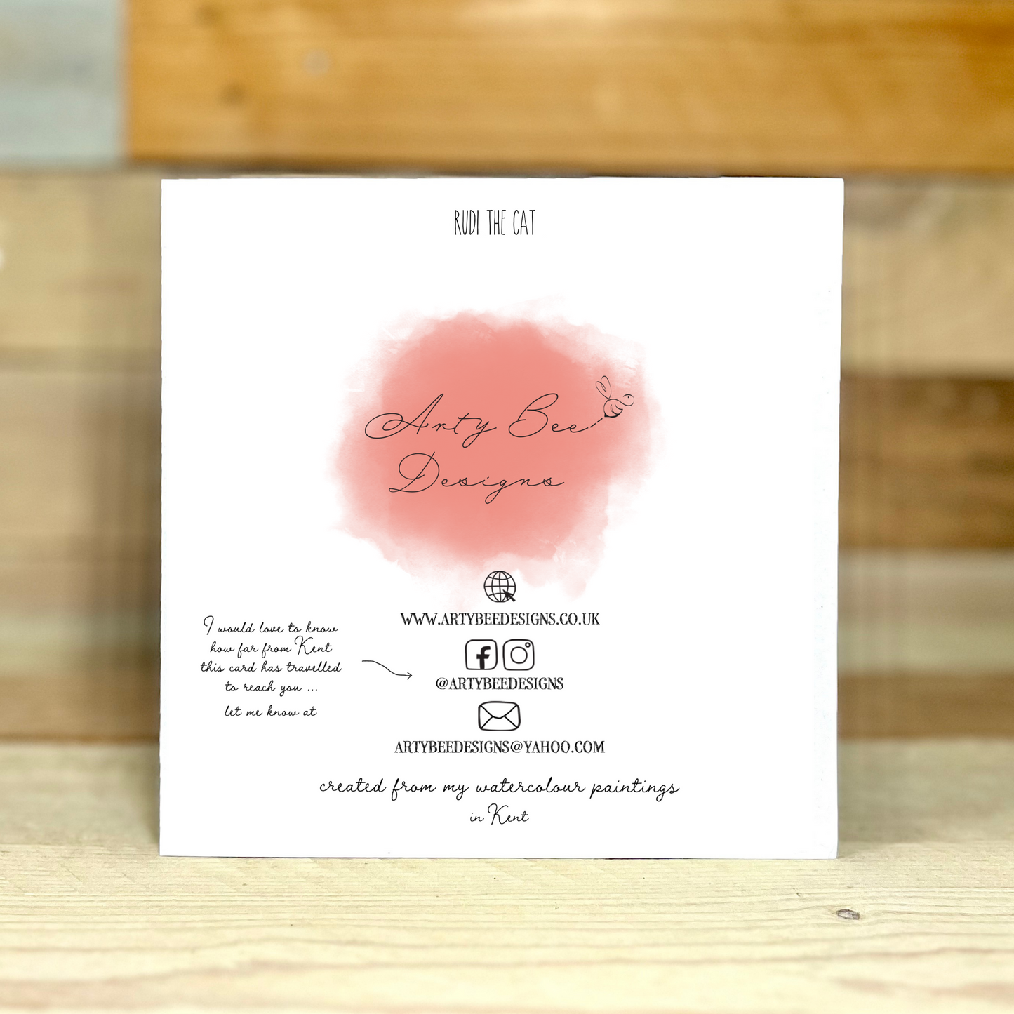 Black Cat Christmas Card