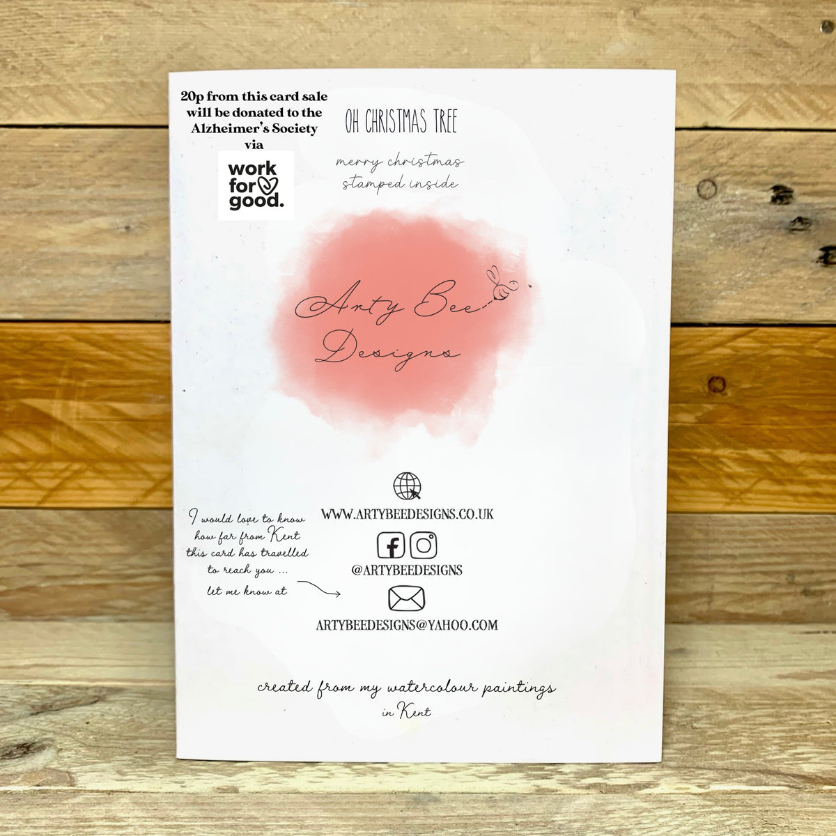 Oh Christmas Tree Charity Christmas Card