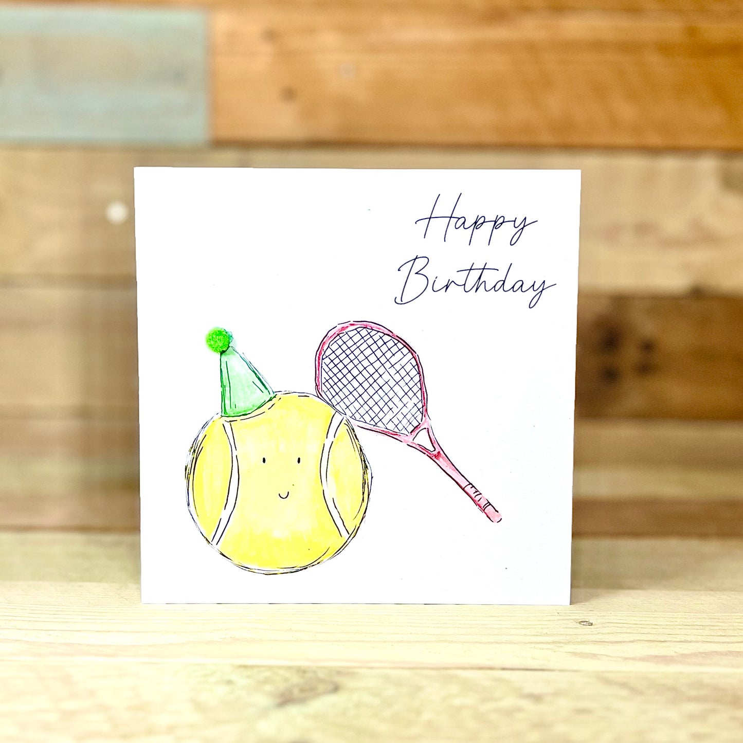 Tennis Birthday Card