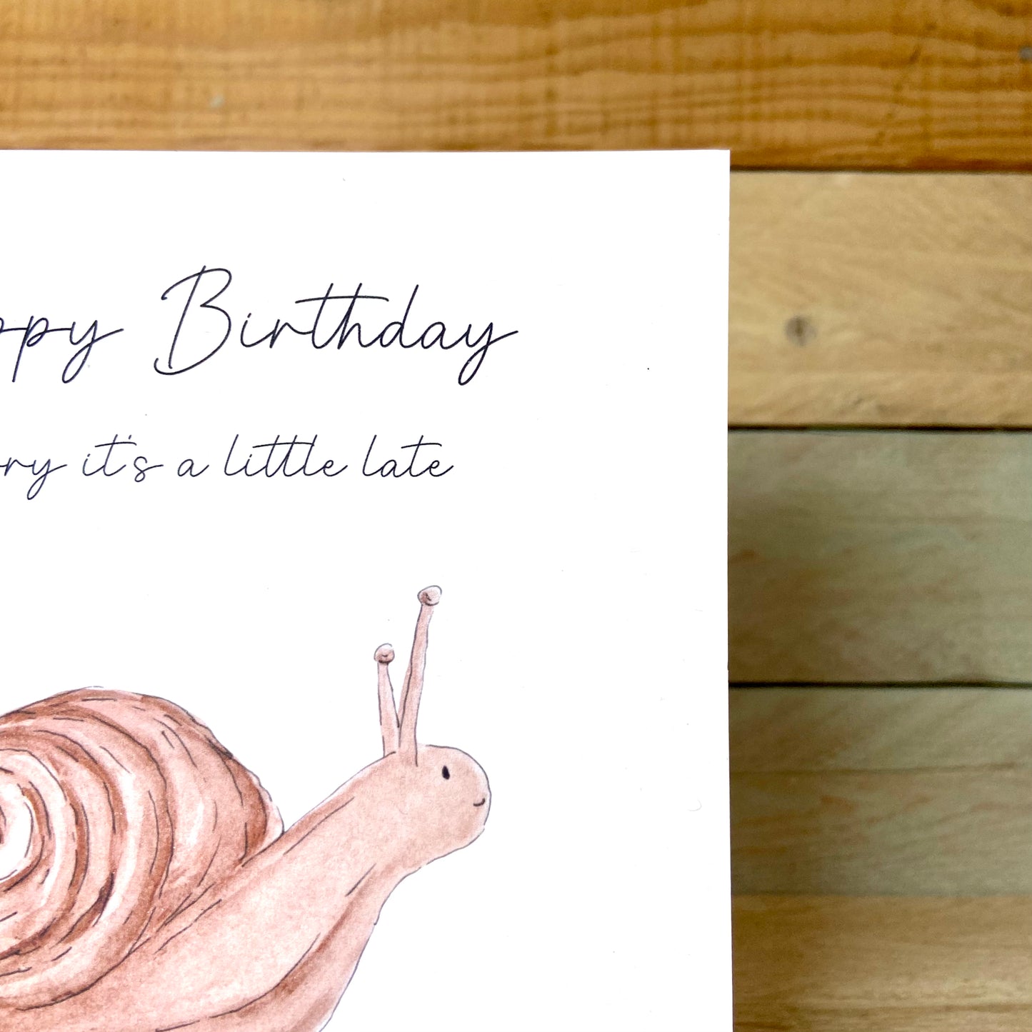 Shelley the Snail Birthday Card