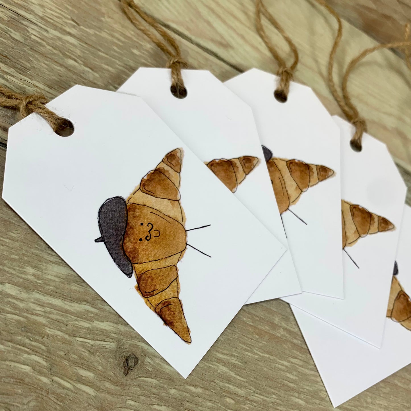 Pierre la Patisserie Croissant Gift Tags