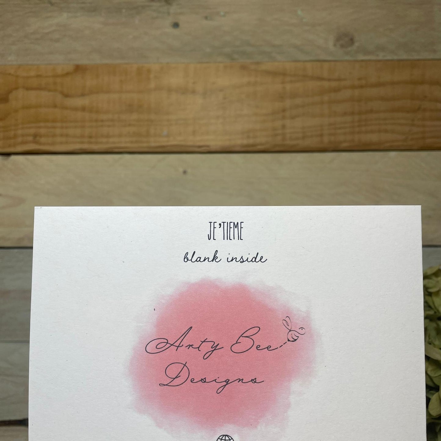 Je' Tieme Croissant Valentine's Card