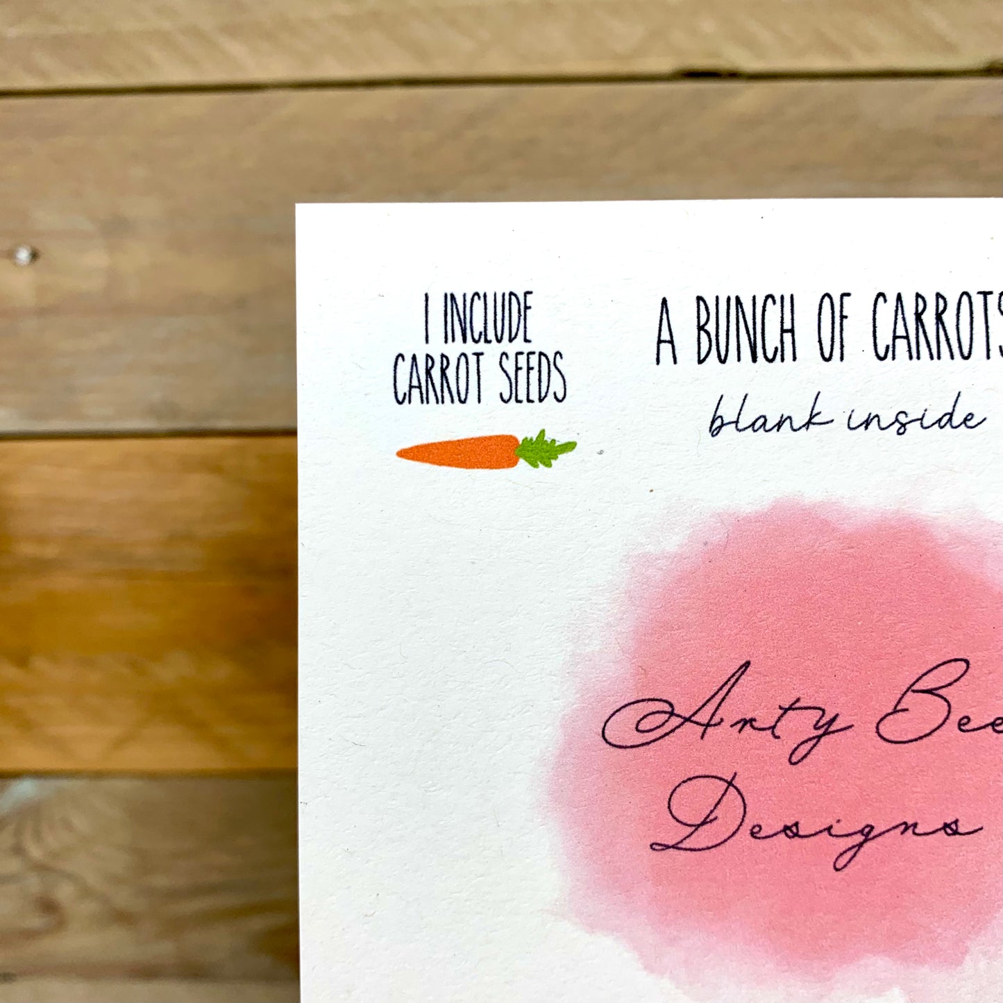 A Bunch Of Carrots Easter Notelet