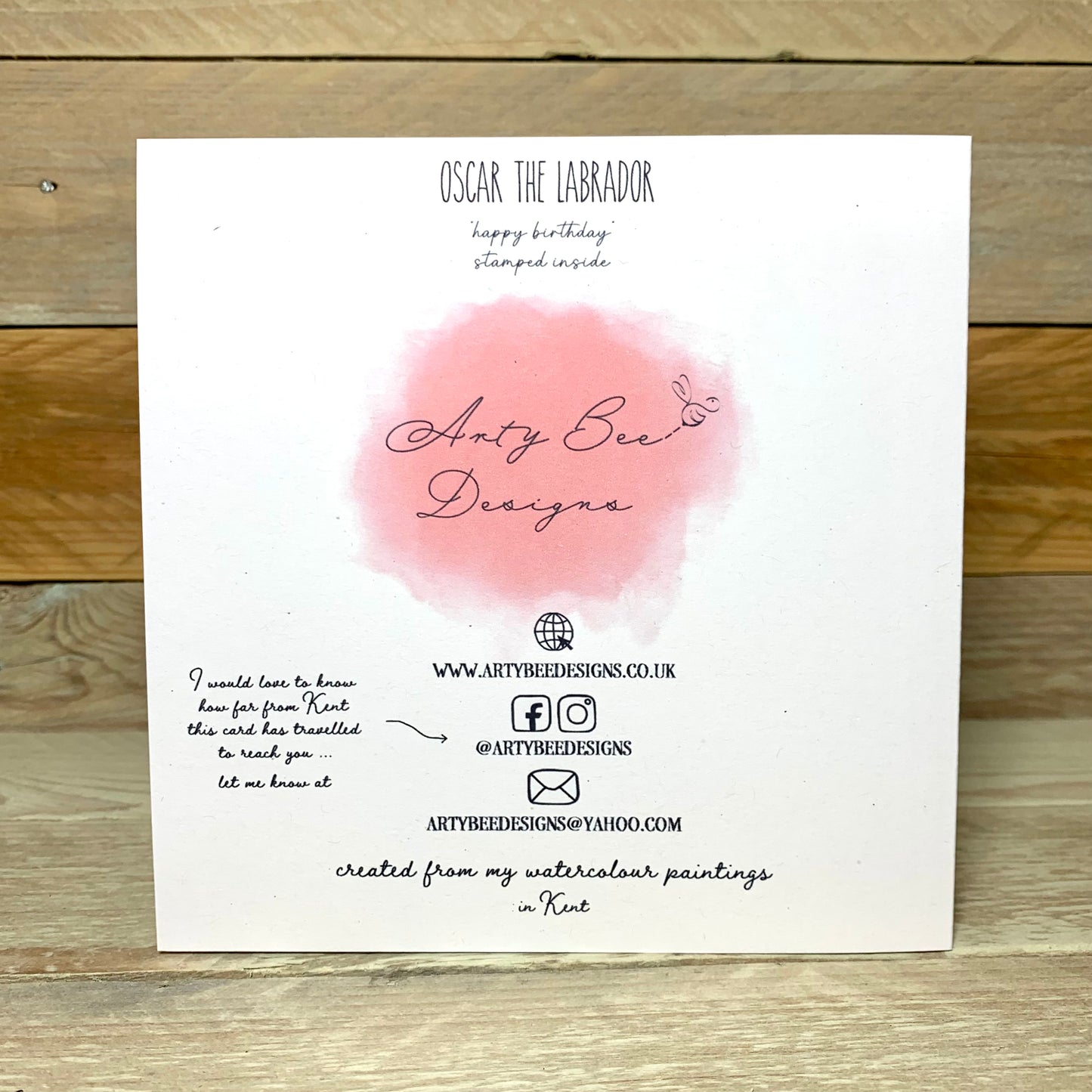 Oscar the Labrador Birthday Card