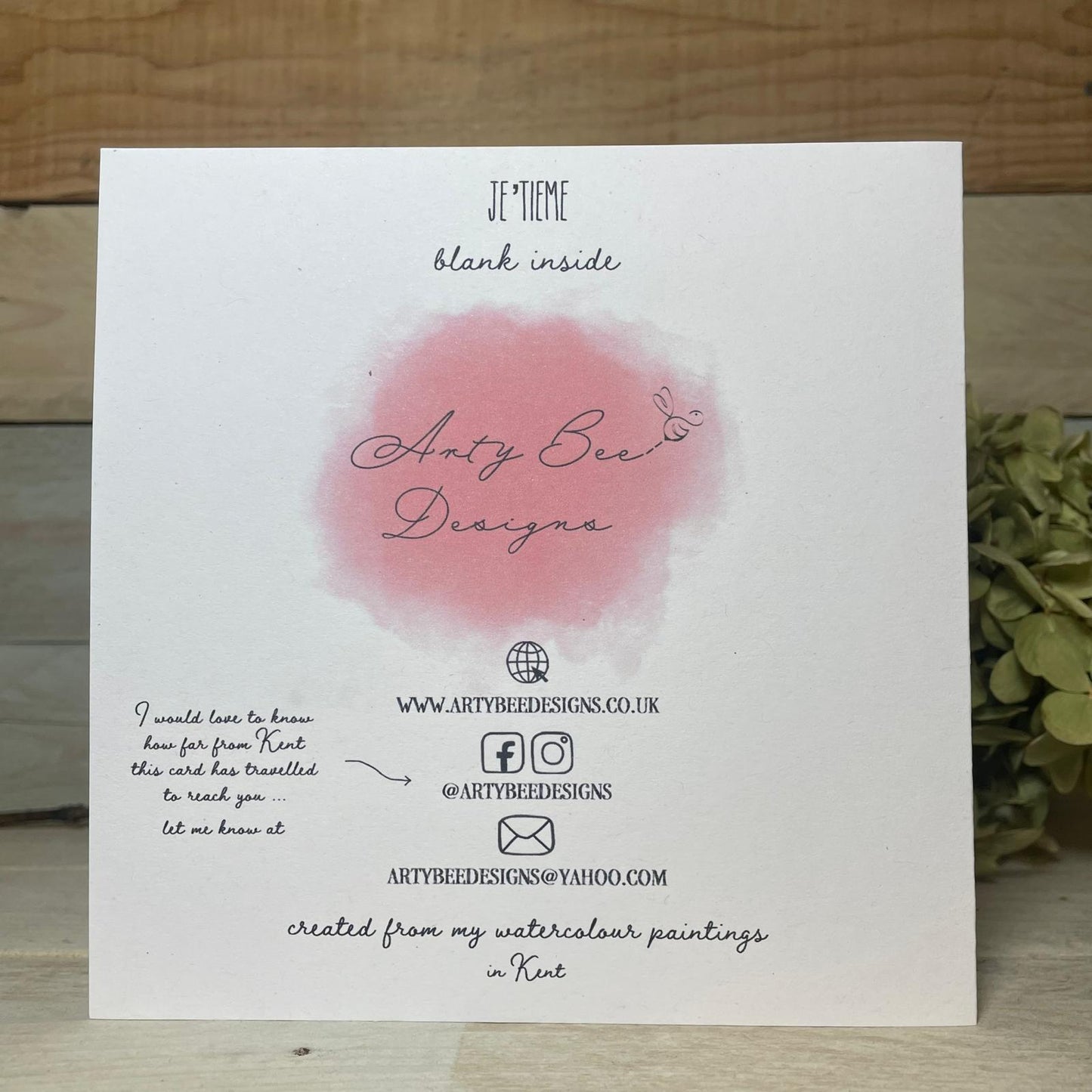 Je' Tieme Croissant Valentine's Card