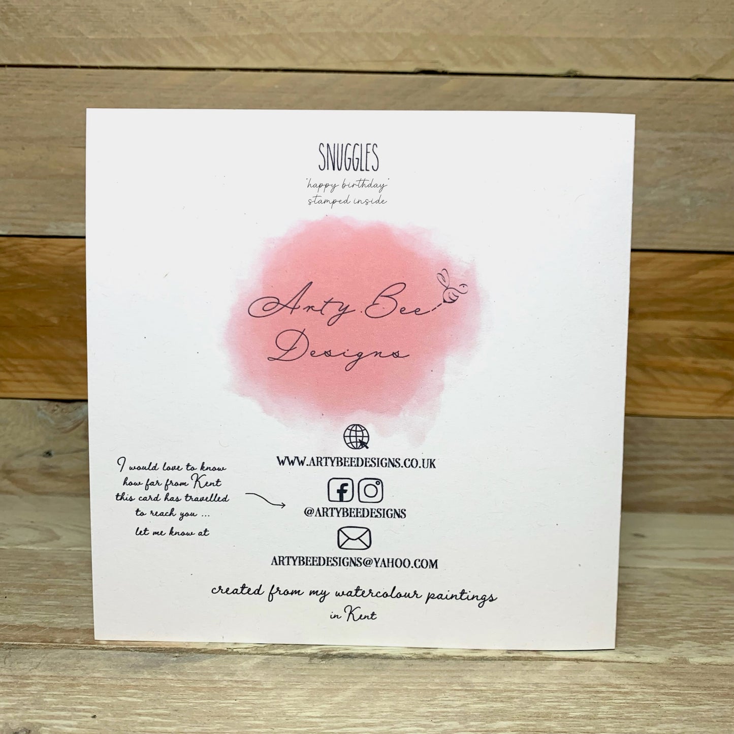 Snuggles Whippet Birthday Card