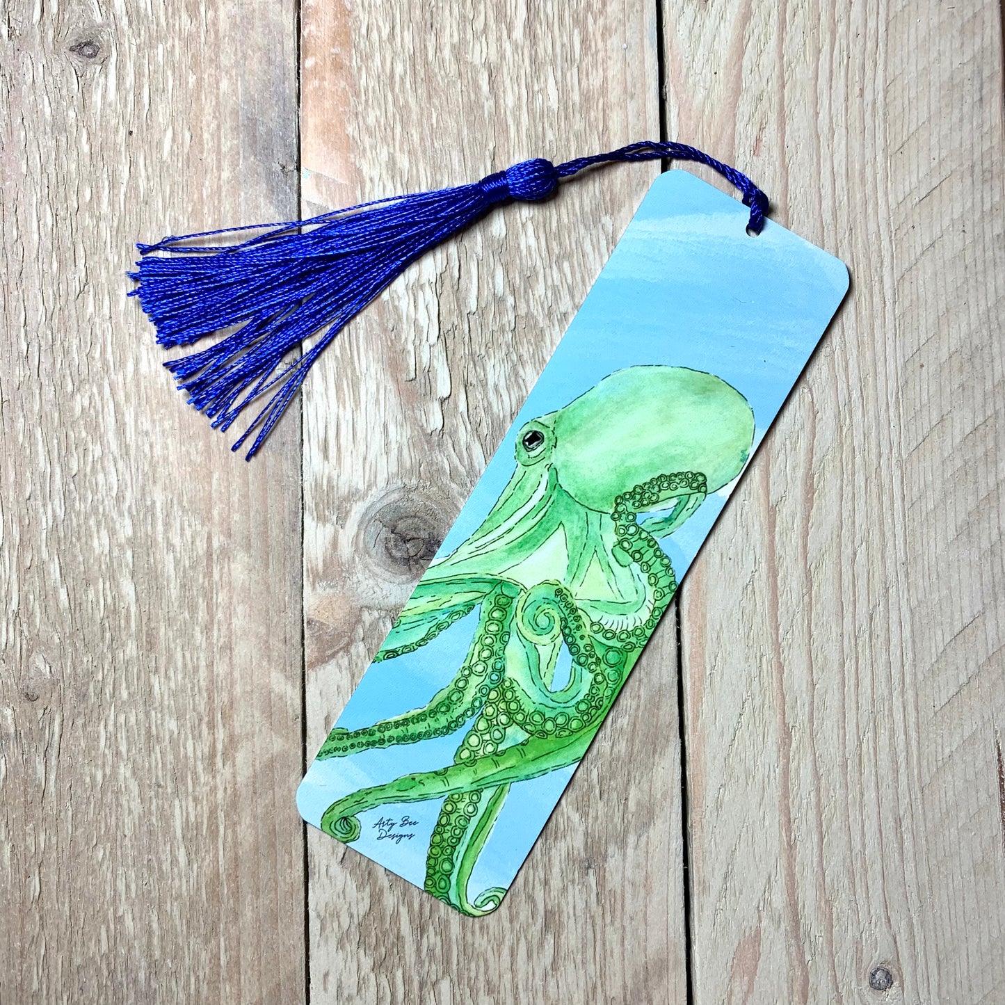 Octopus Metal Bookmark With Tassel