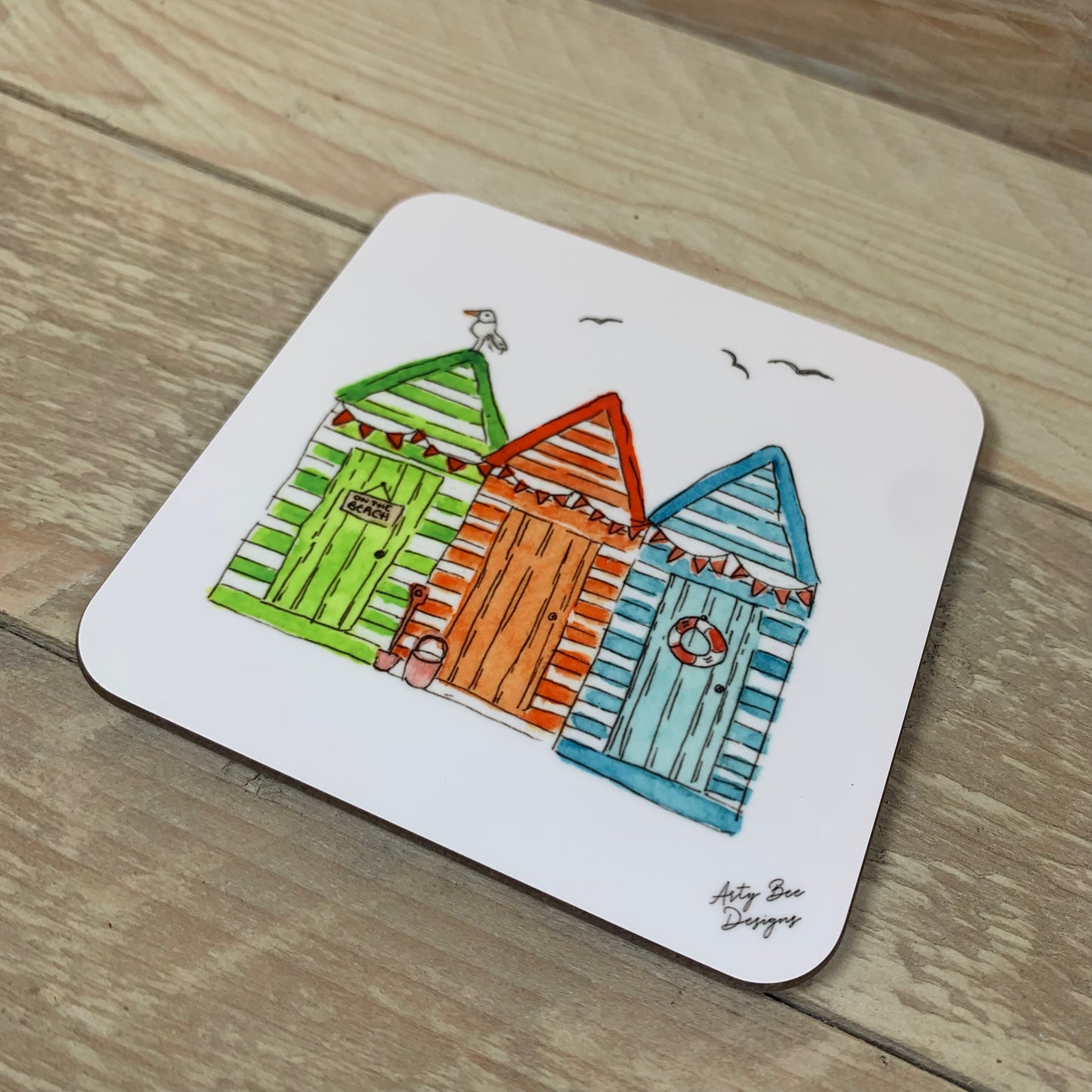 Beach Huts Coaster