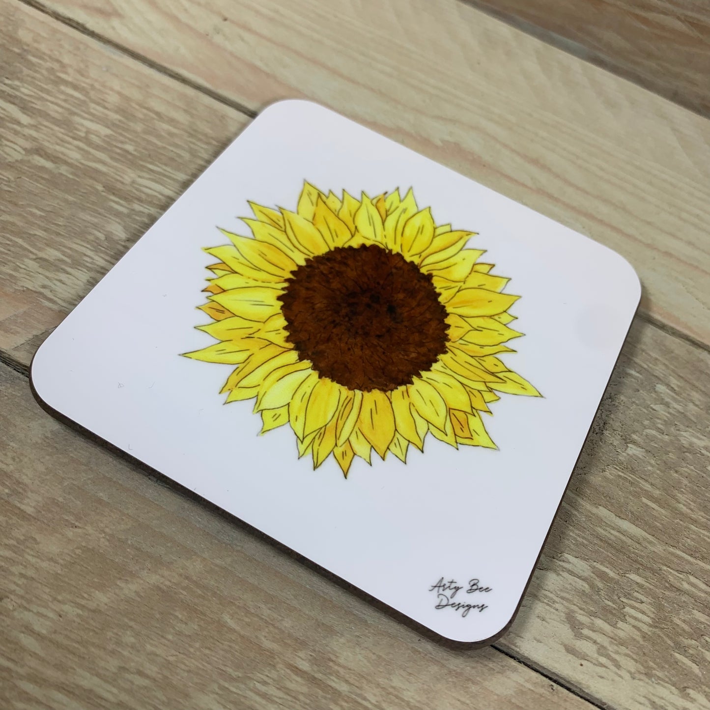 Sunflower Coaster - Arty Bee Designs