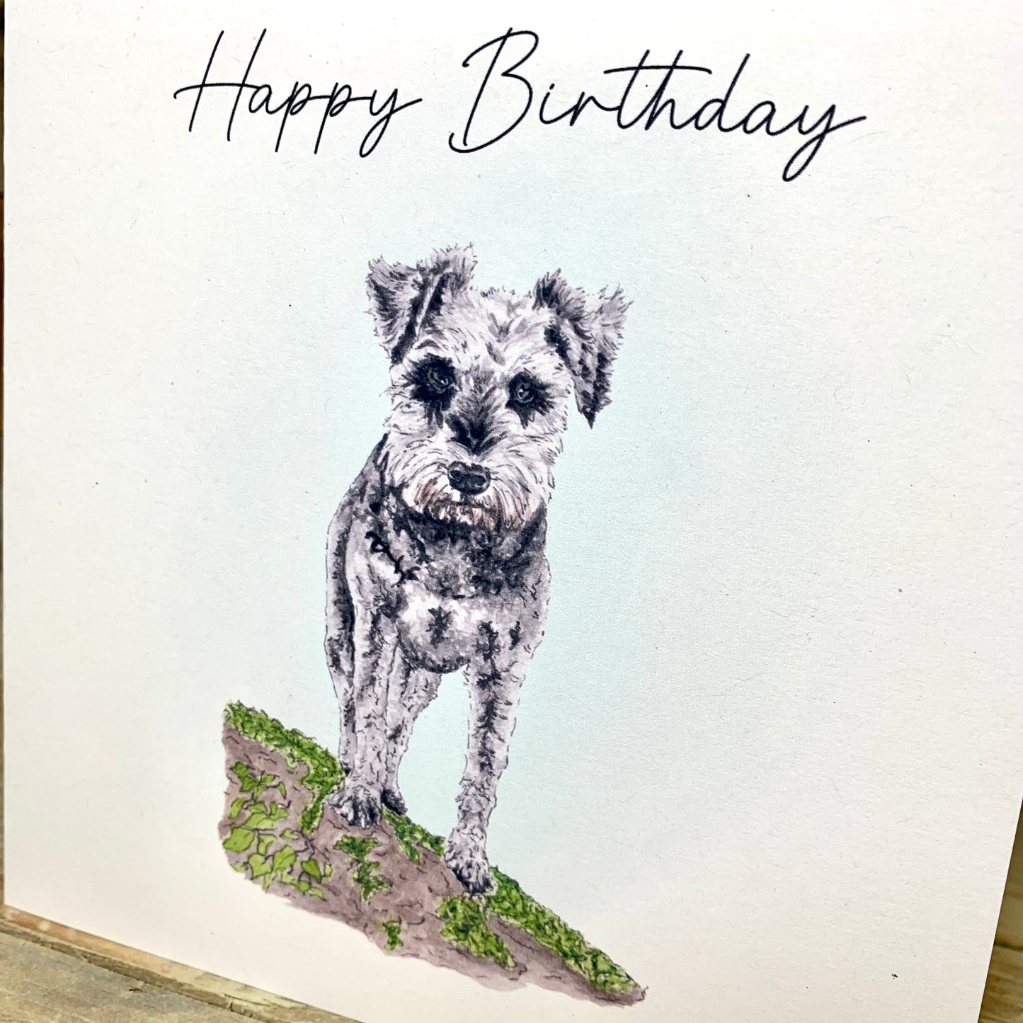 Hetti the Schnauzer Birthday Card