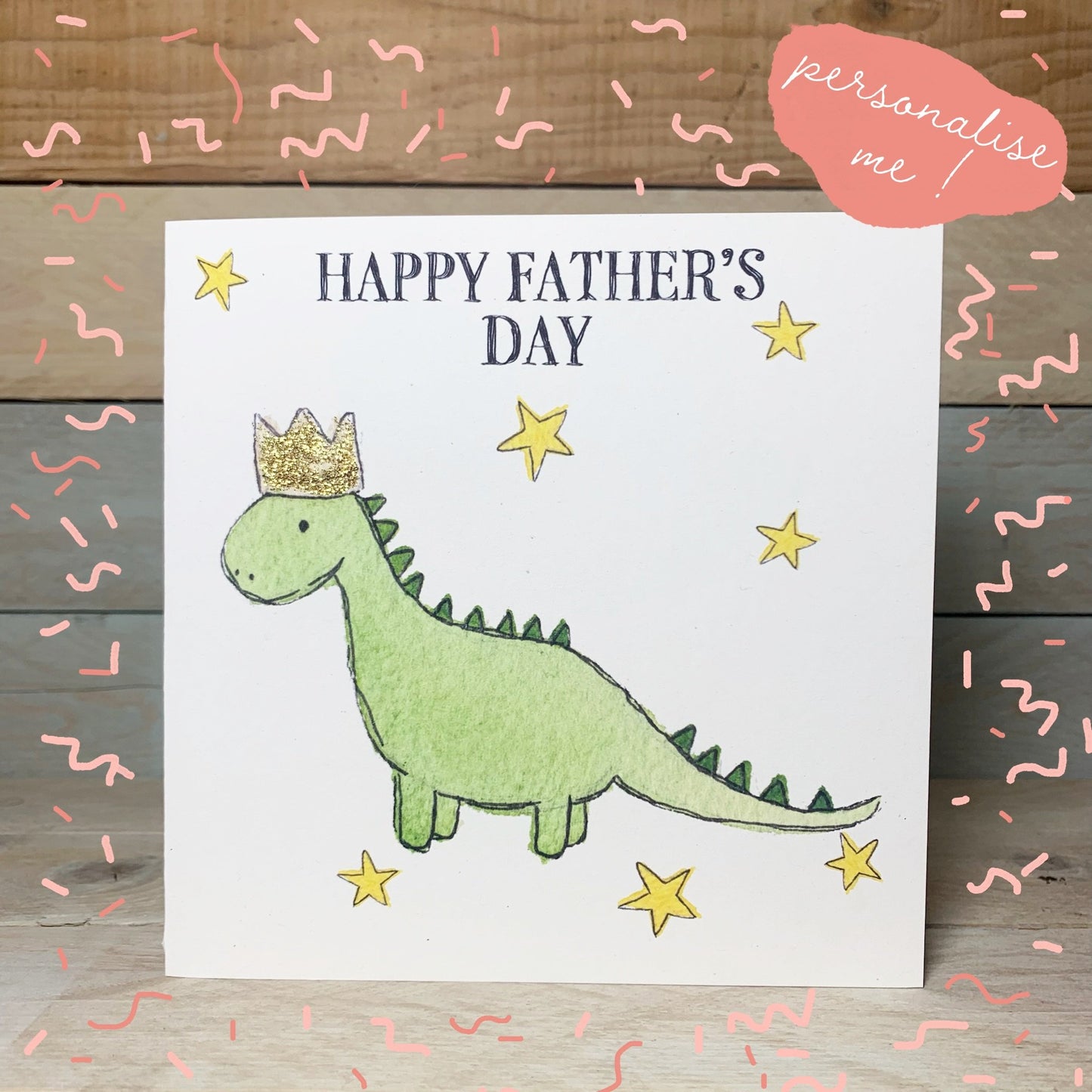 Dadosaurus Father's Day Card - Arty Bee Designs