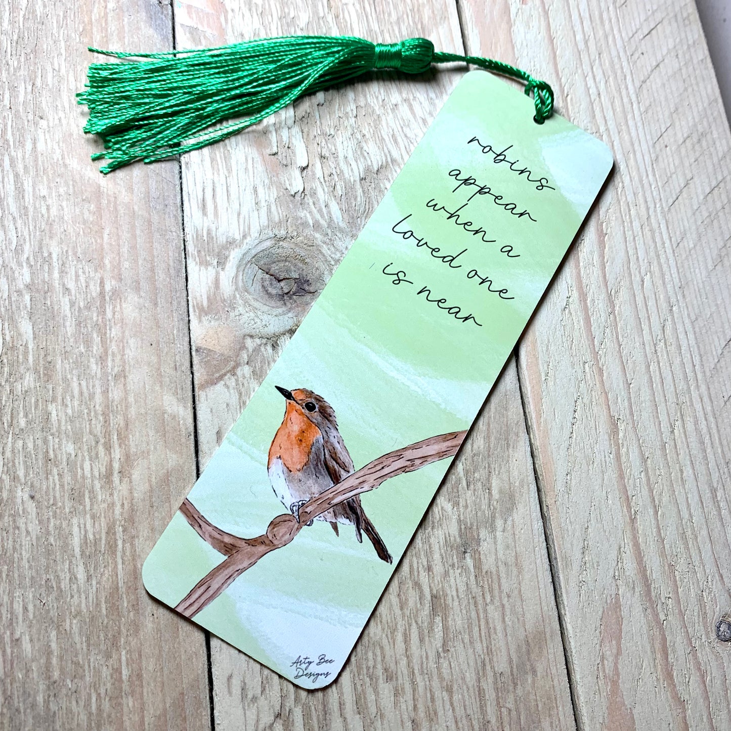 Mr Robin Metal Bookmark With Tassel