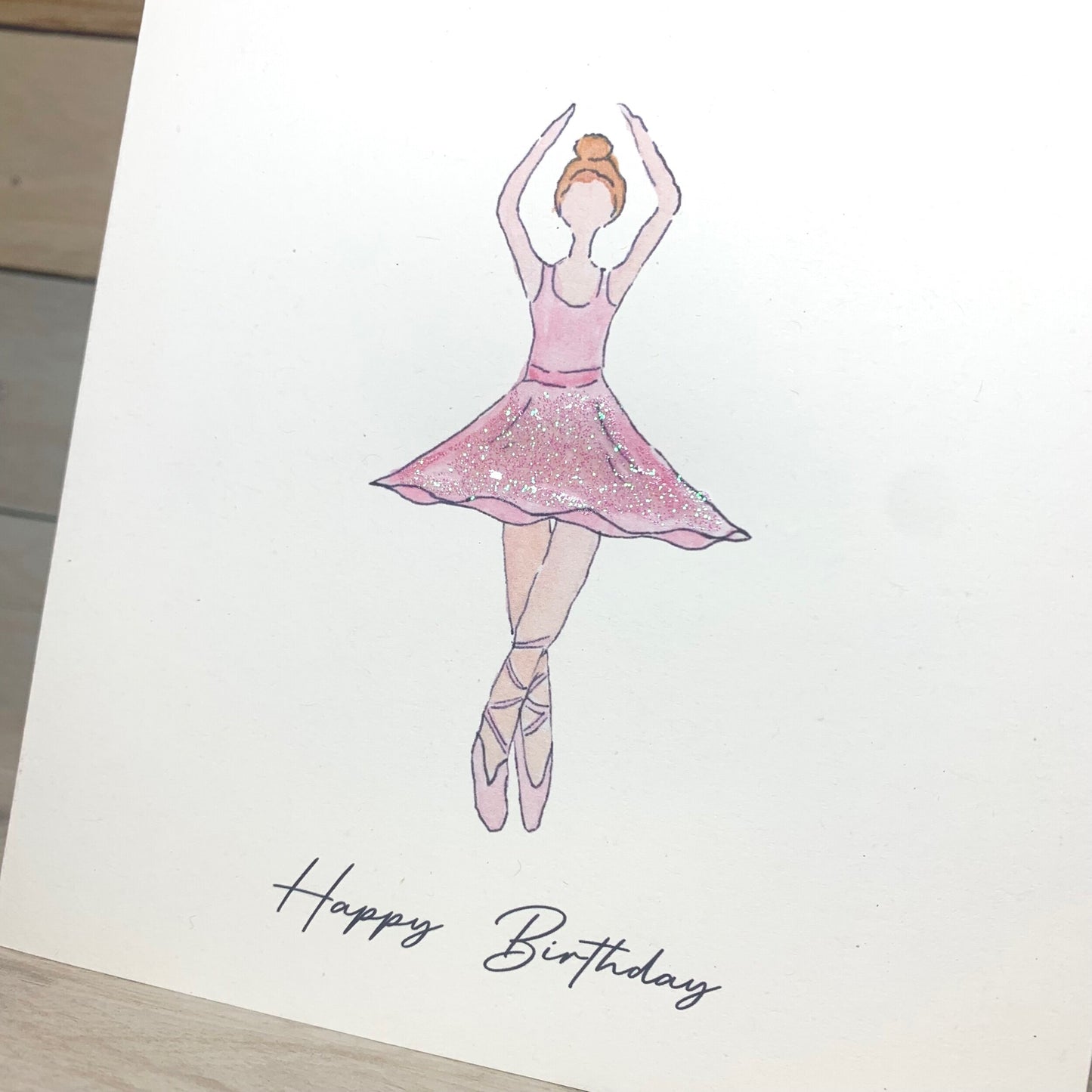 Bella the Ballerina Birthday Card - Arty Bee Designs