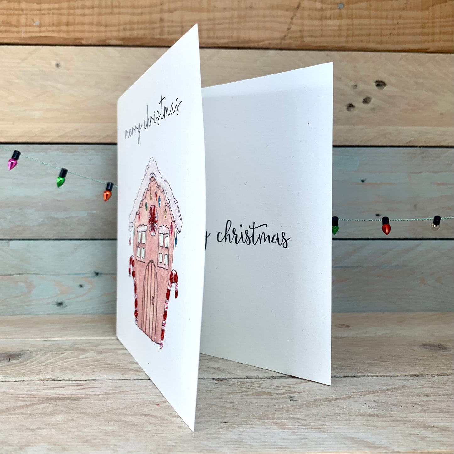 Gingerbread House Christmas Card