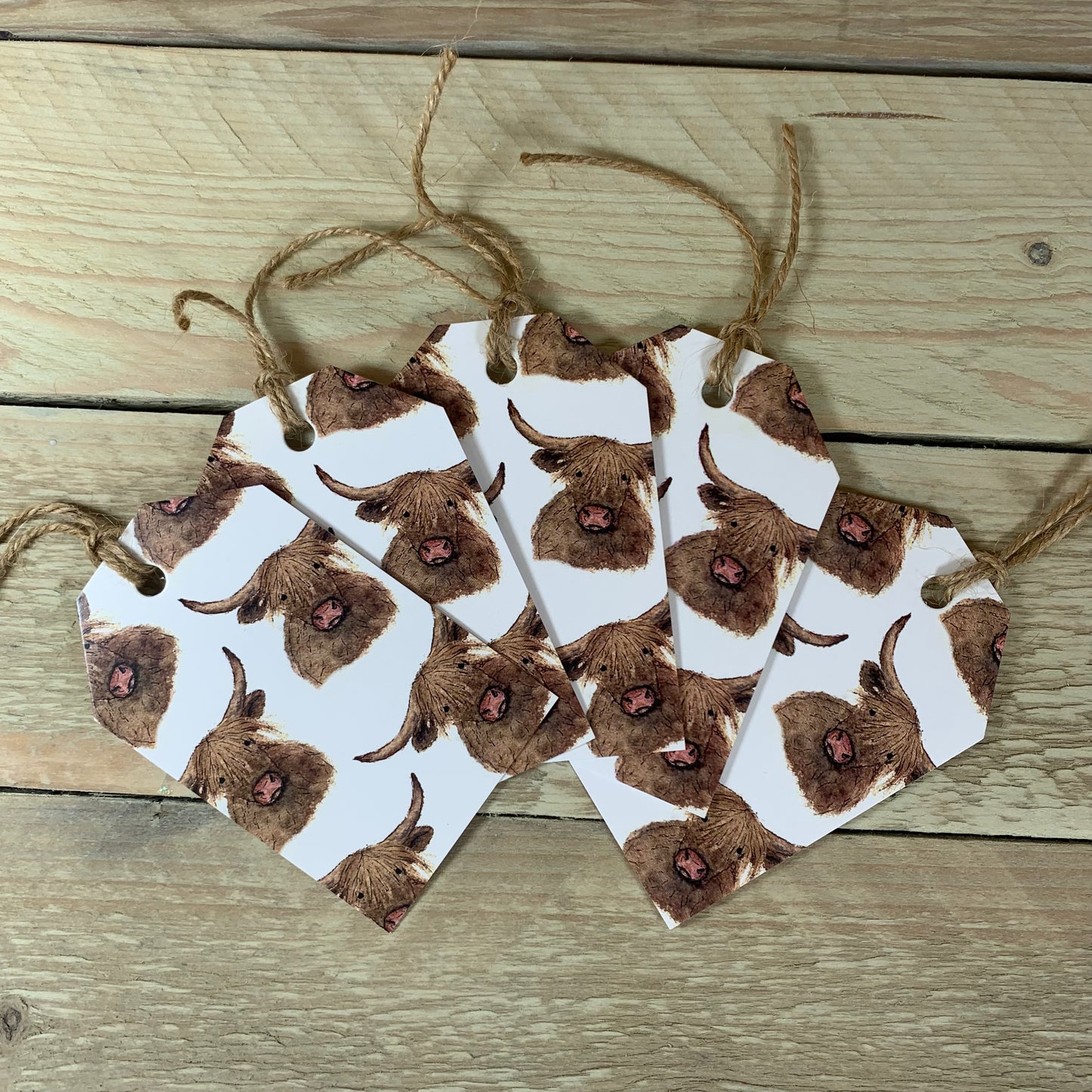 Highland Cow Gift Tags - Arty Bee Designs