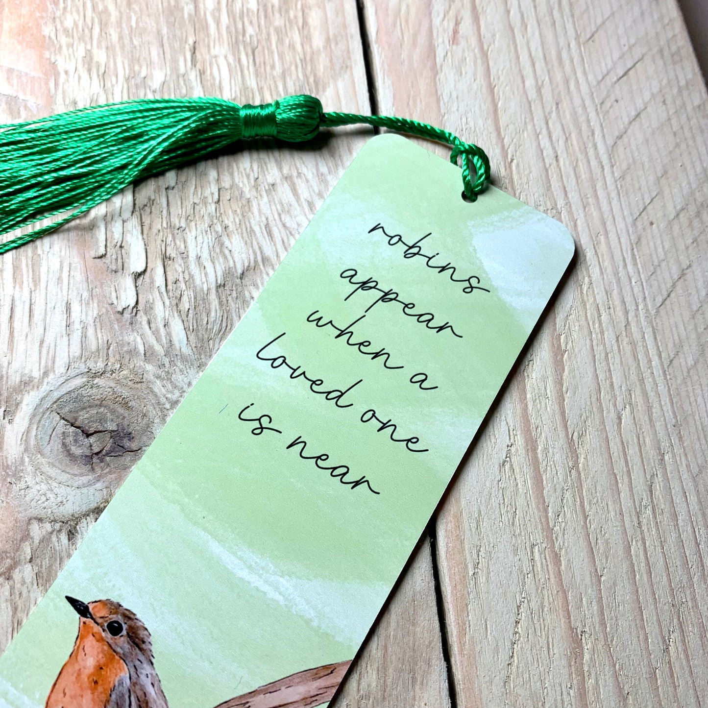 Mr Robin Metal Bookmark With Tassel