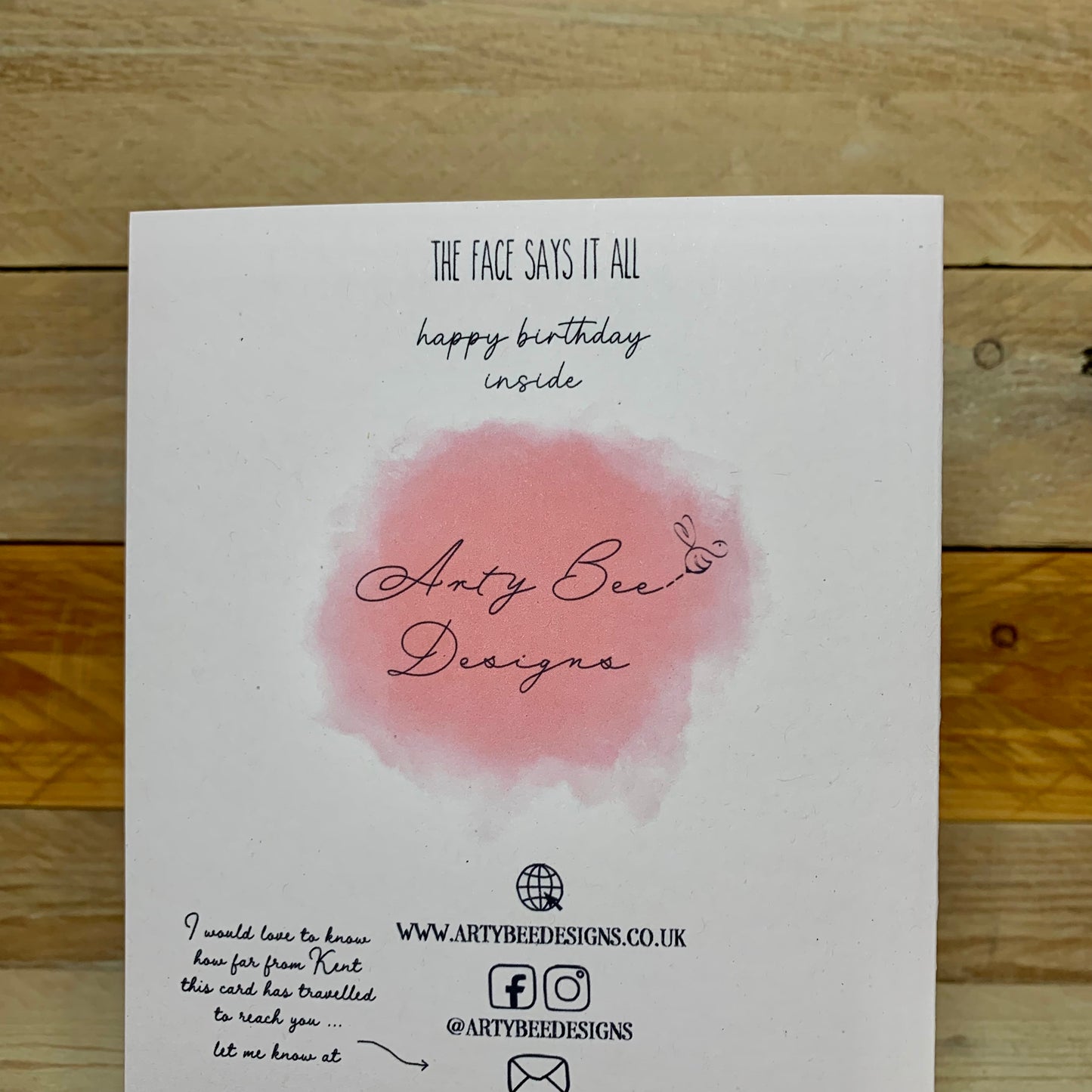 The Face Says It All Whippet Funny Birthday Card