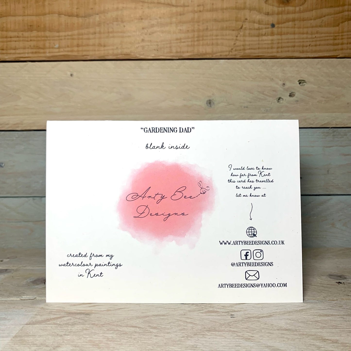 Gardening Dad Father's Day Card - Arty Bee Designs