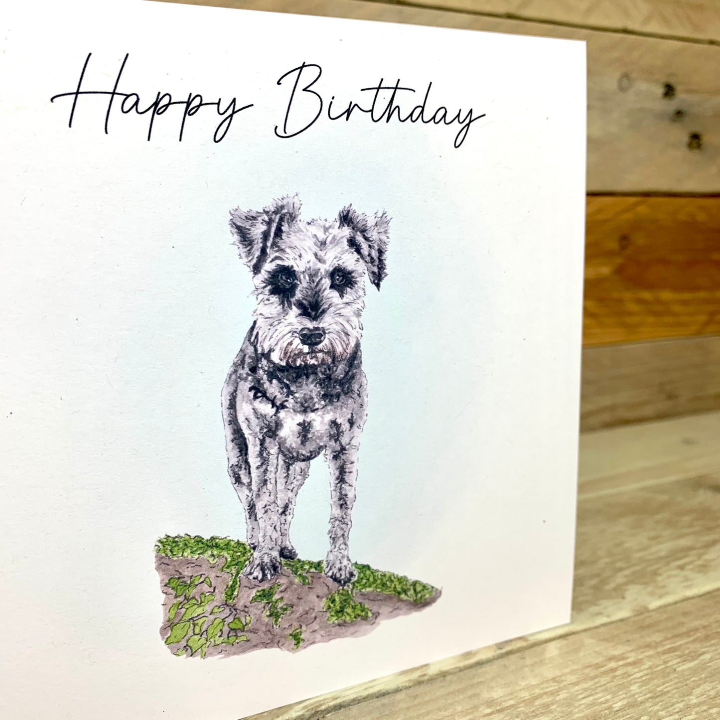 Hetti the Schnauzer Birthday Card
