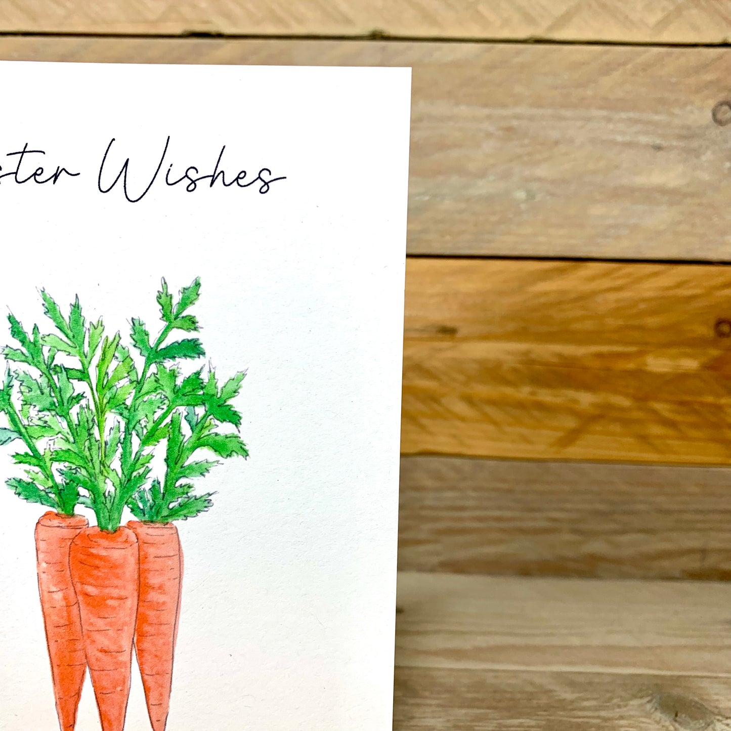 A Bunch Of Carrots Easter Notelet