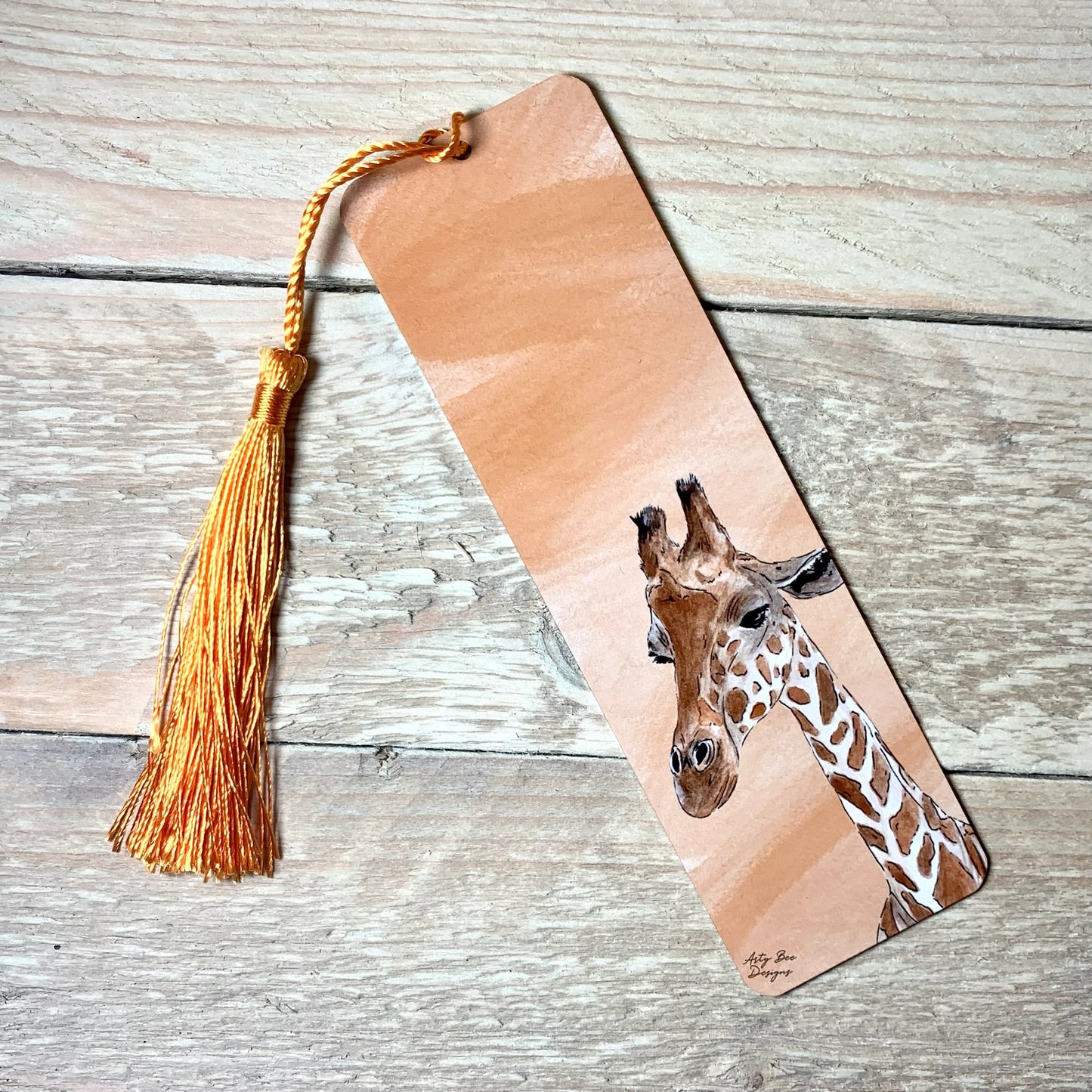 Giraffe Metal Bookmark With Tassel