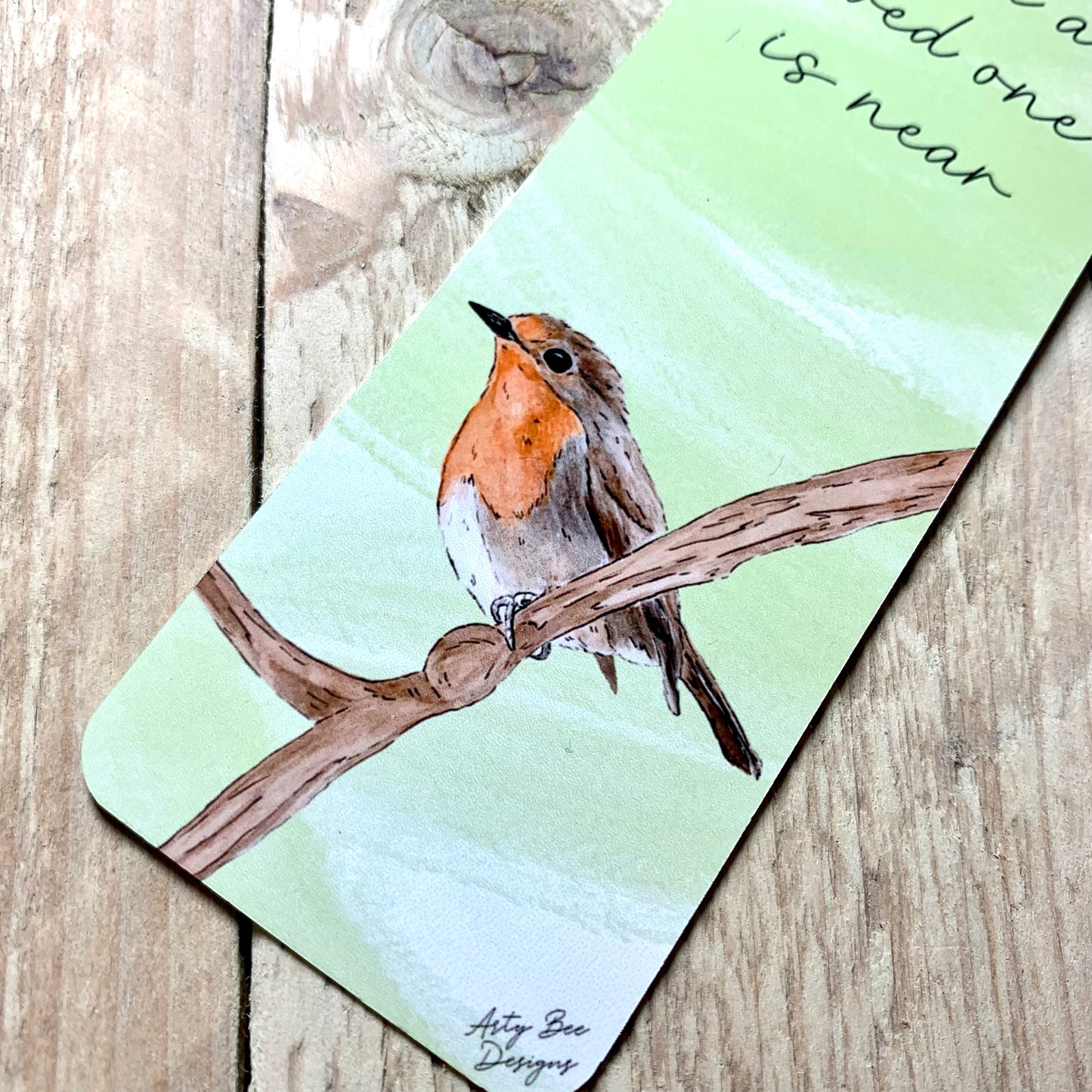 Mr Robin Metal Bookmark With Tassel