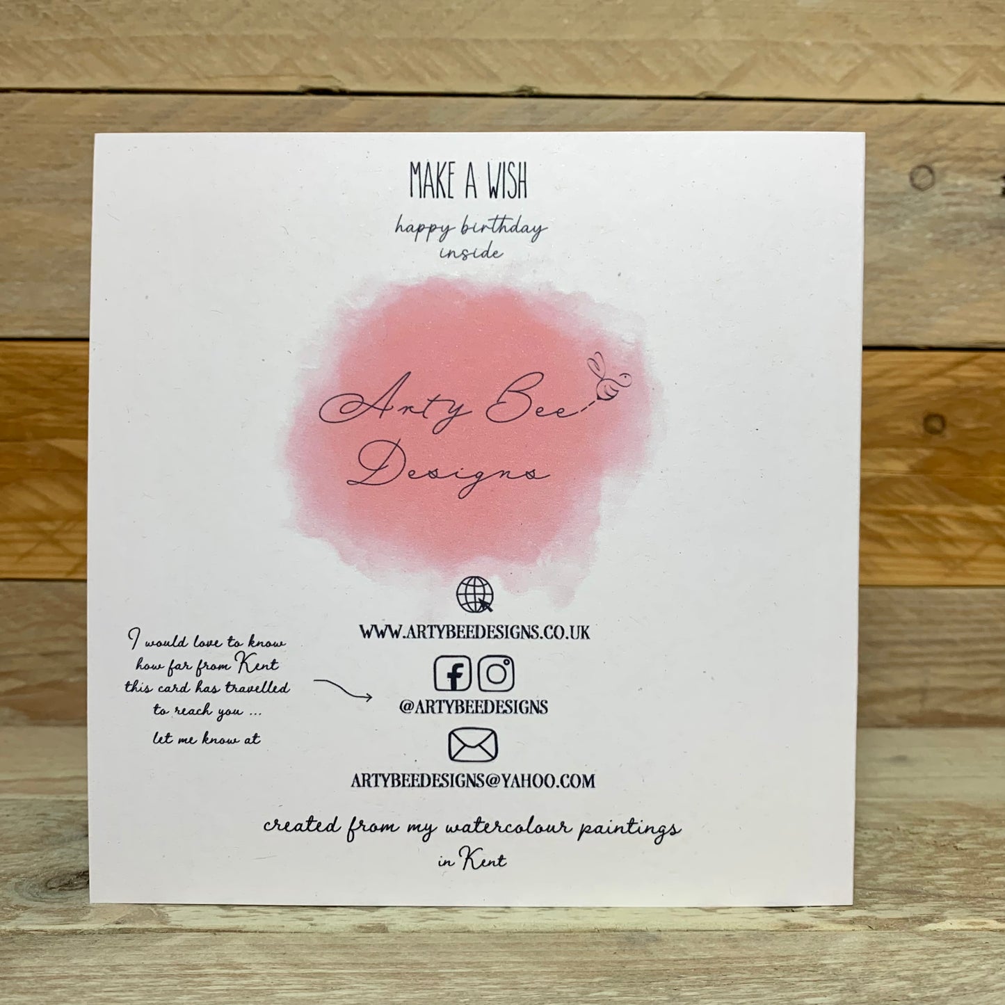 Make a Wish Dog Birthday Card