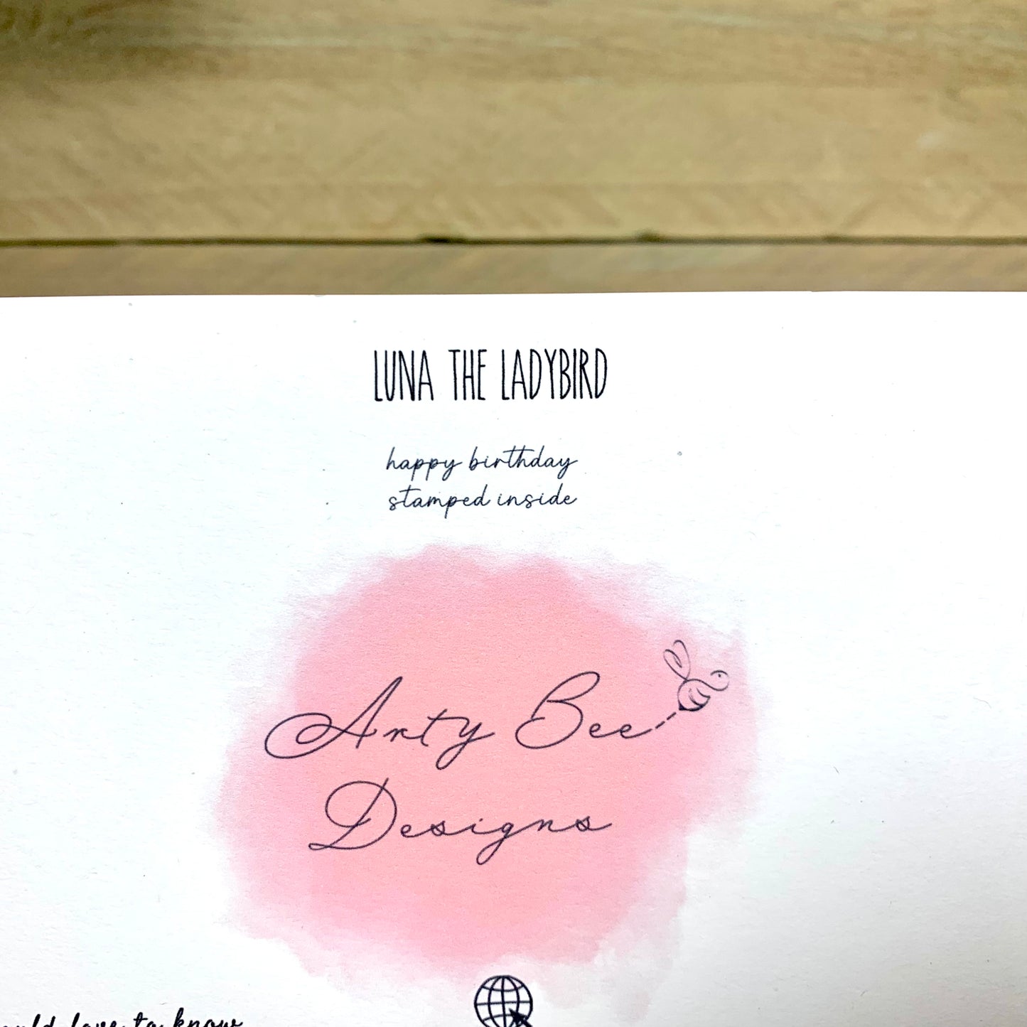 Luna the Ladybird Birthday Card