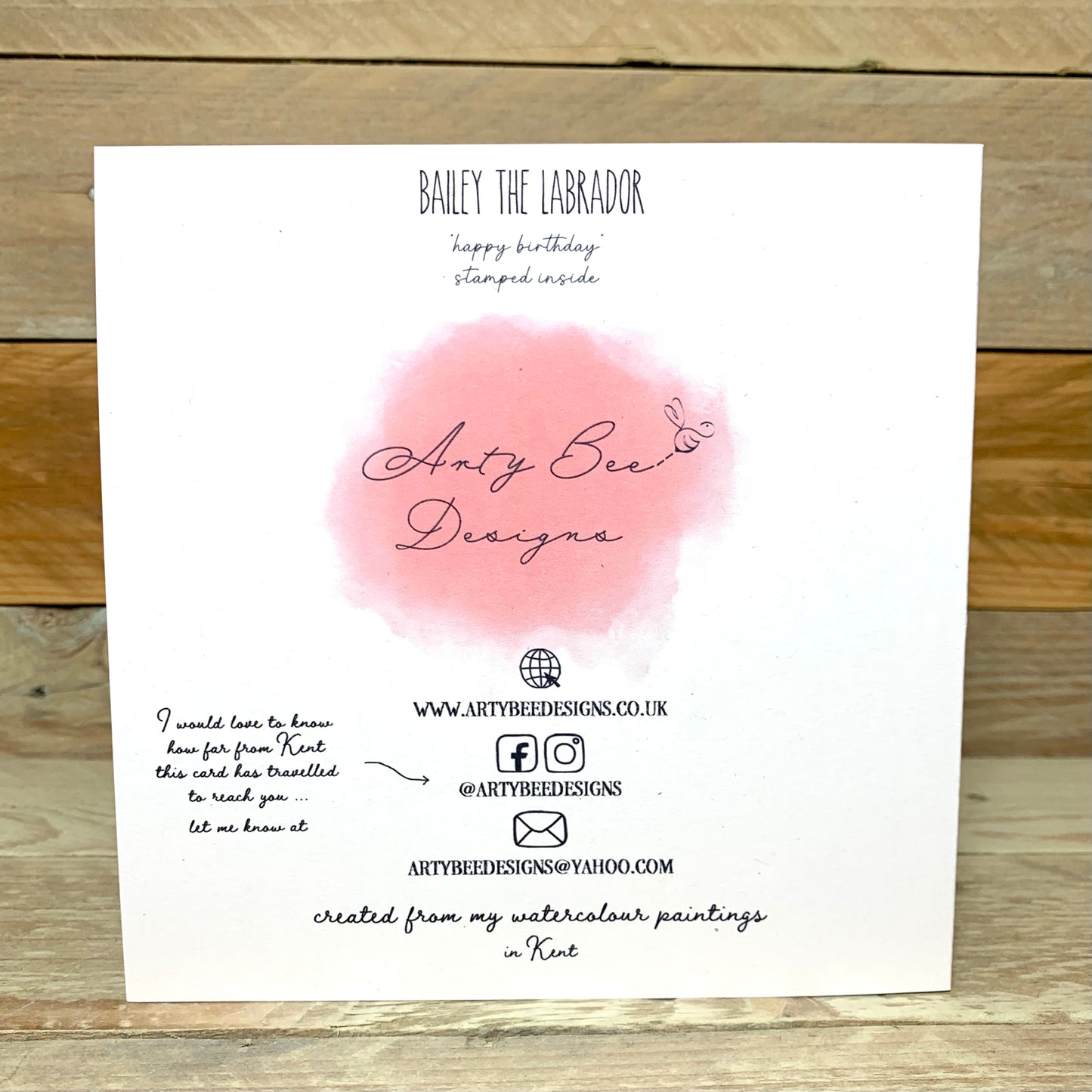 Bailey The Labrador Birthday Card