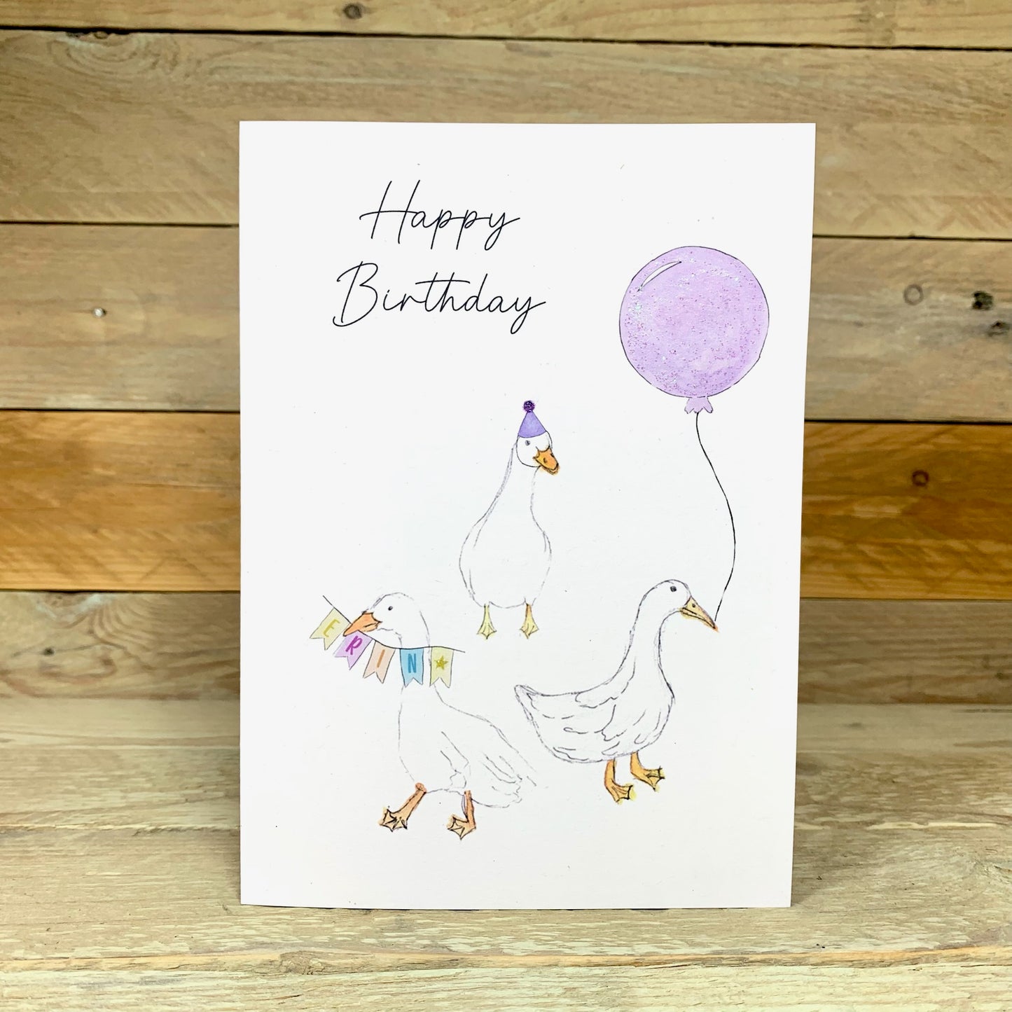 Duck Duck Goose Birthday Card