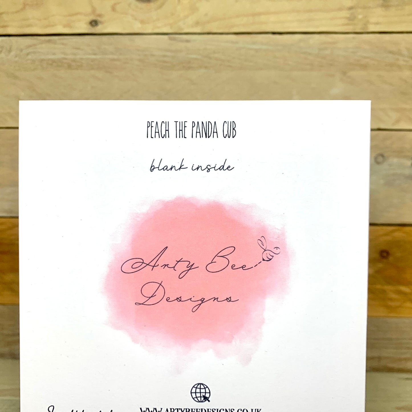Peach the Panda New Baby Card