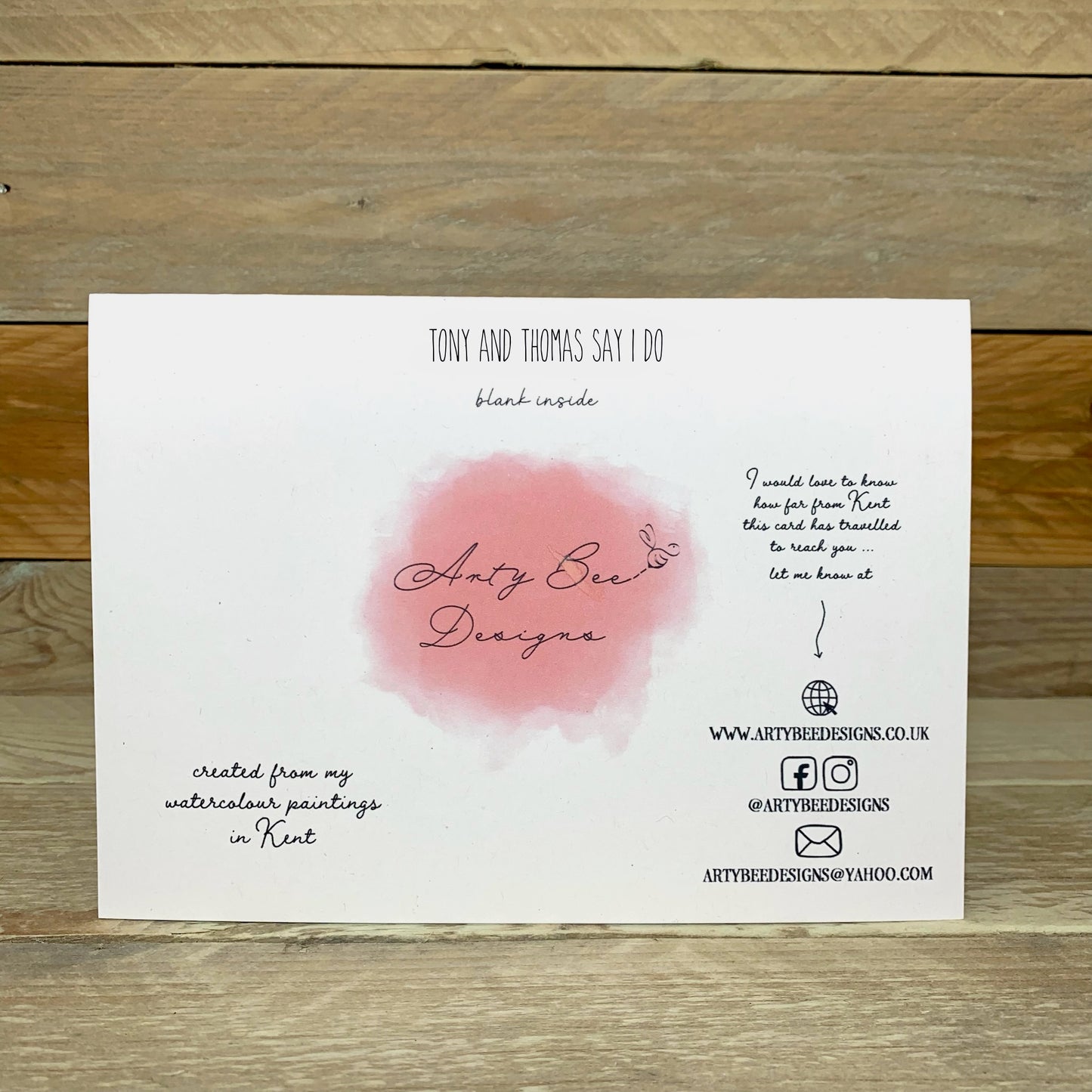 Tina and Thomas Say I Do Wedding Card