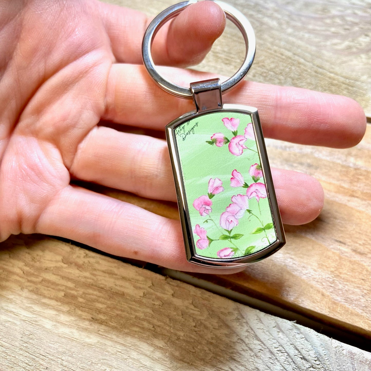 Sweetpea Keyring