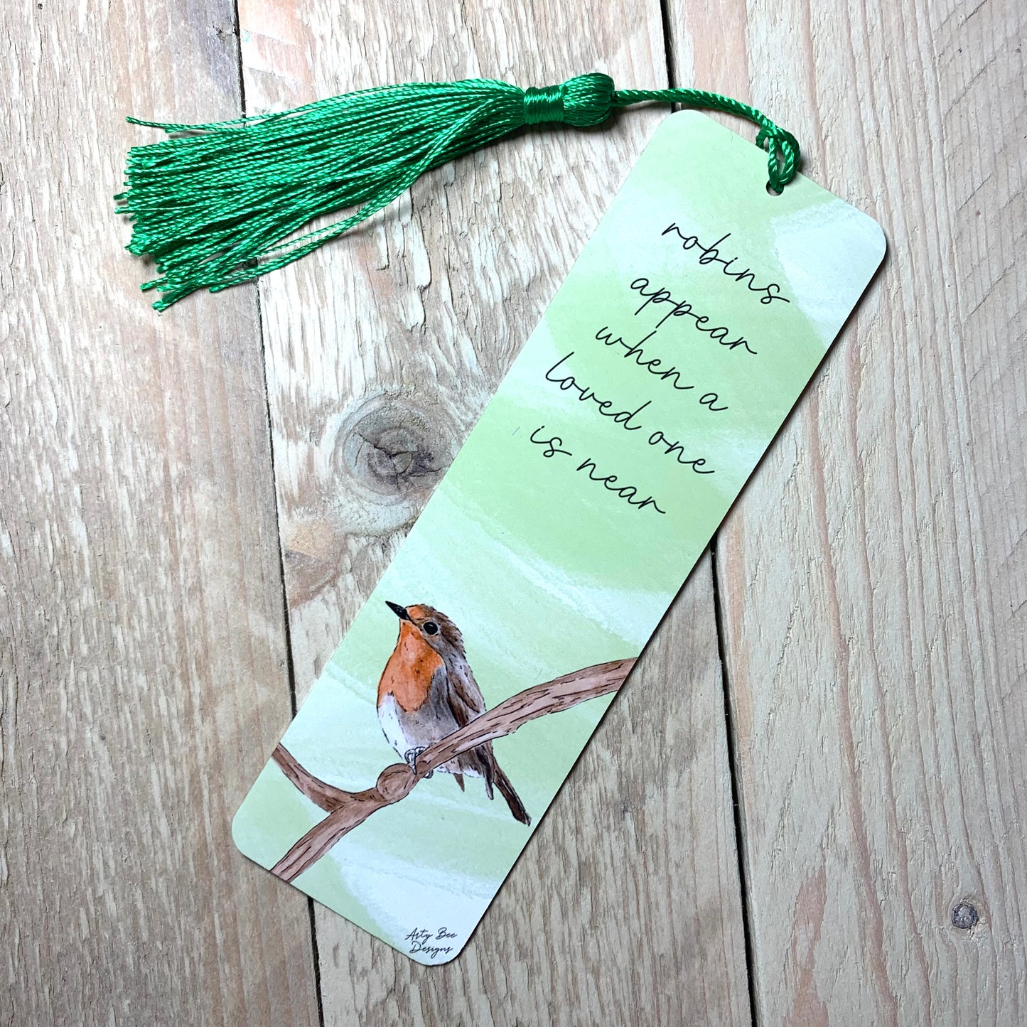 Mr Robin Metal Bookmark With Tassel