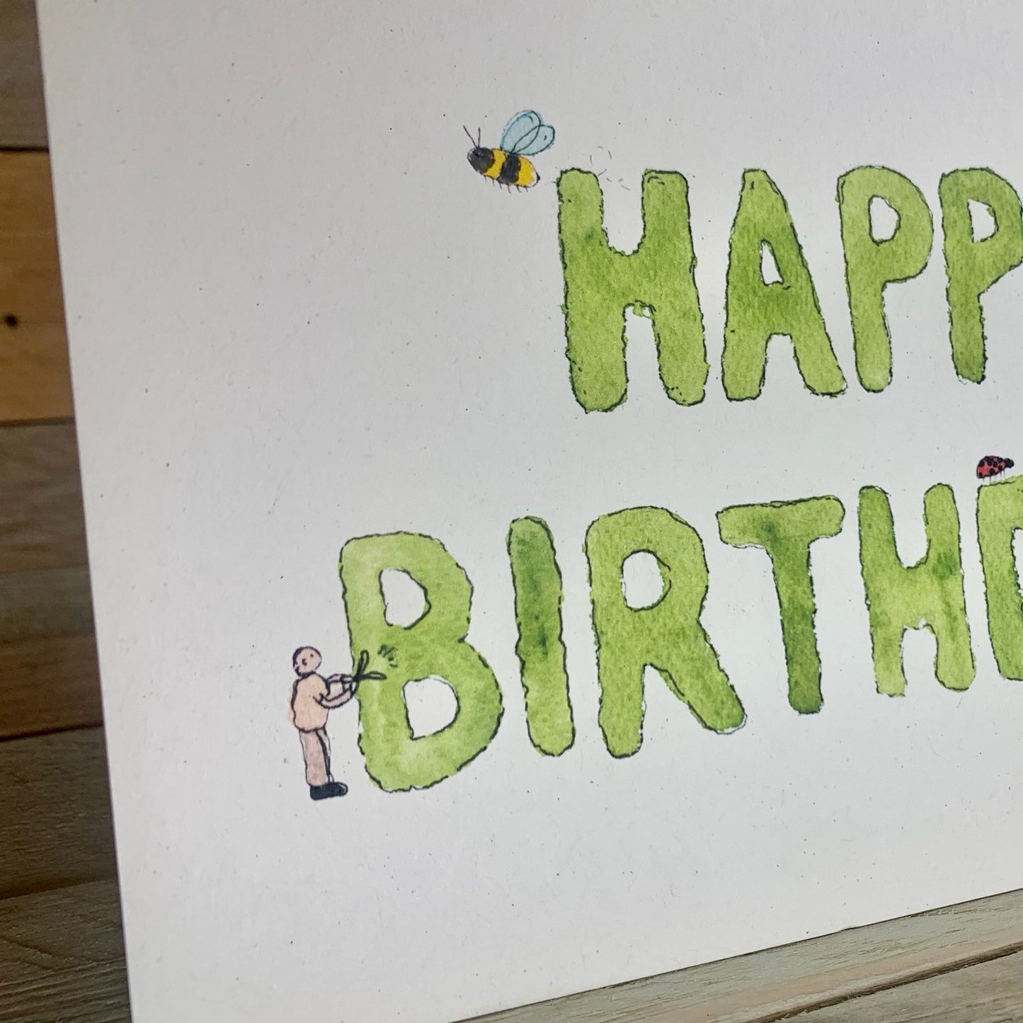 Topiary Birthday Card - Arty Bee Designs