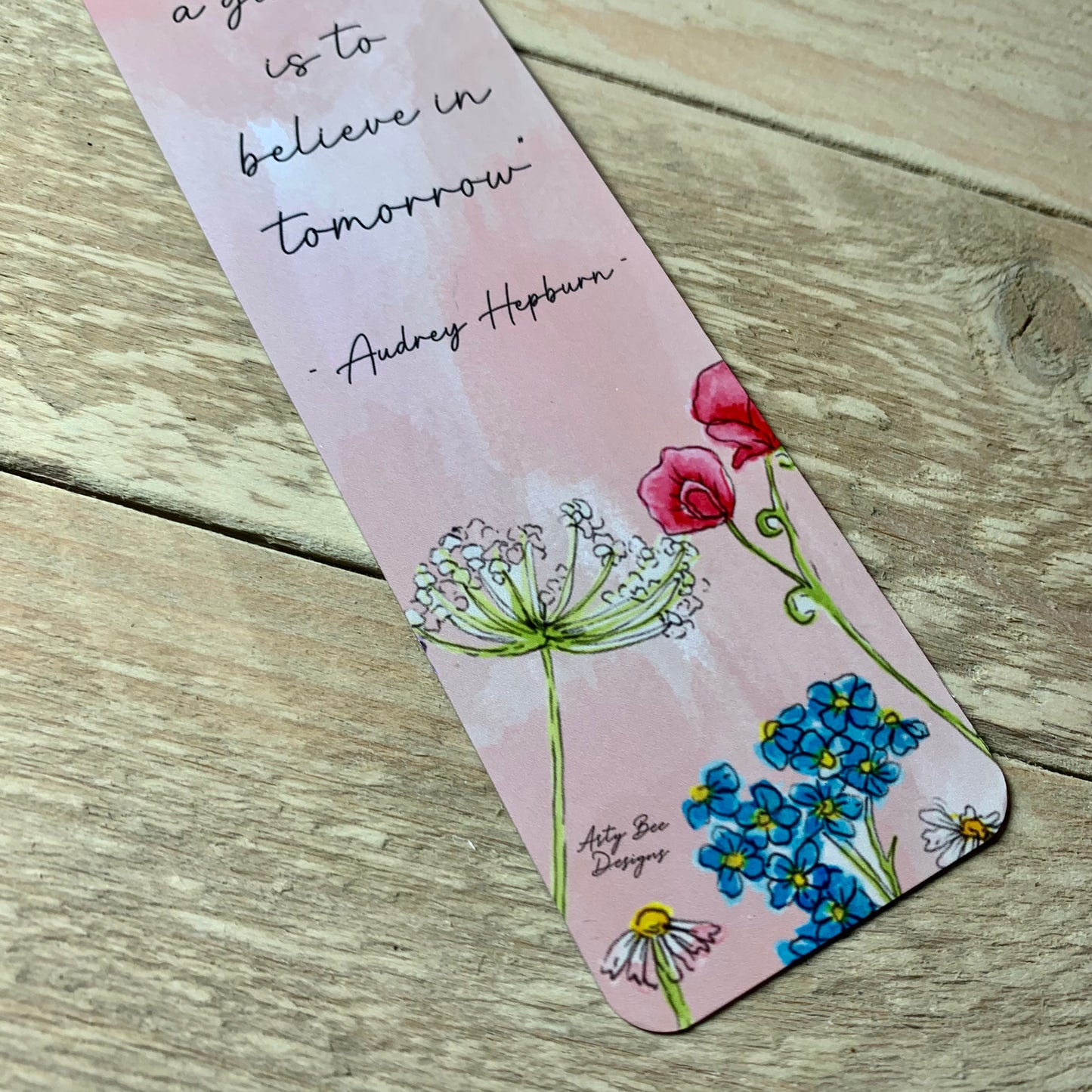 To plant a Garden ... Metal Bookmark With Tassel