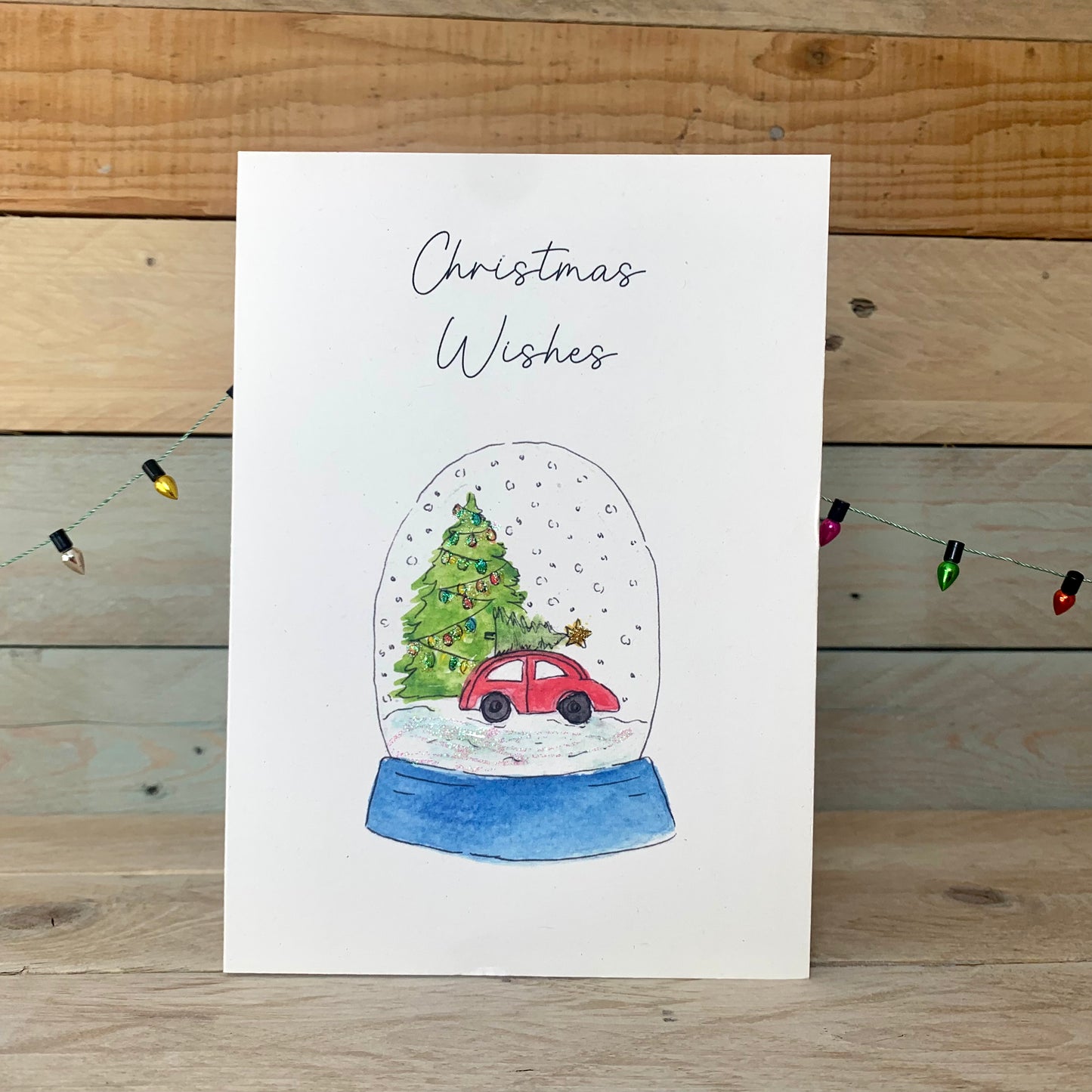 Snowglobe Christmas Card