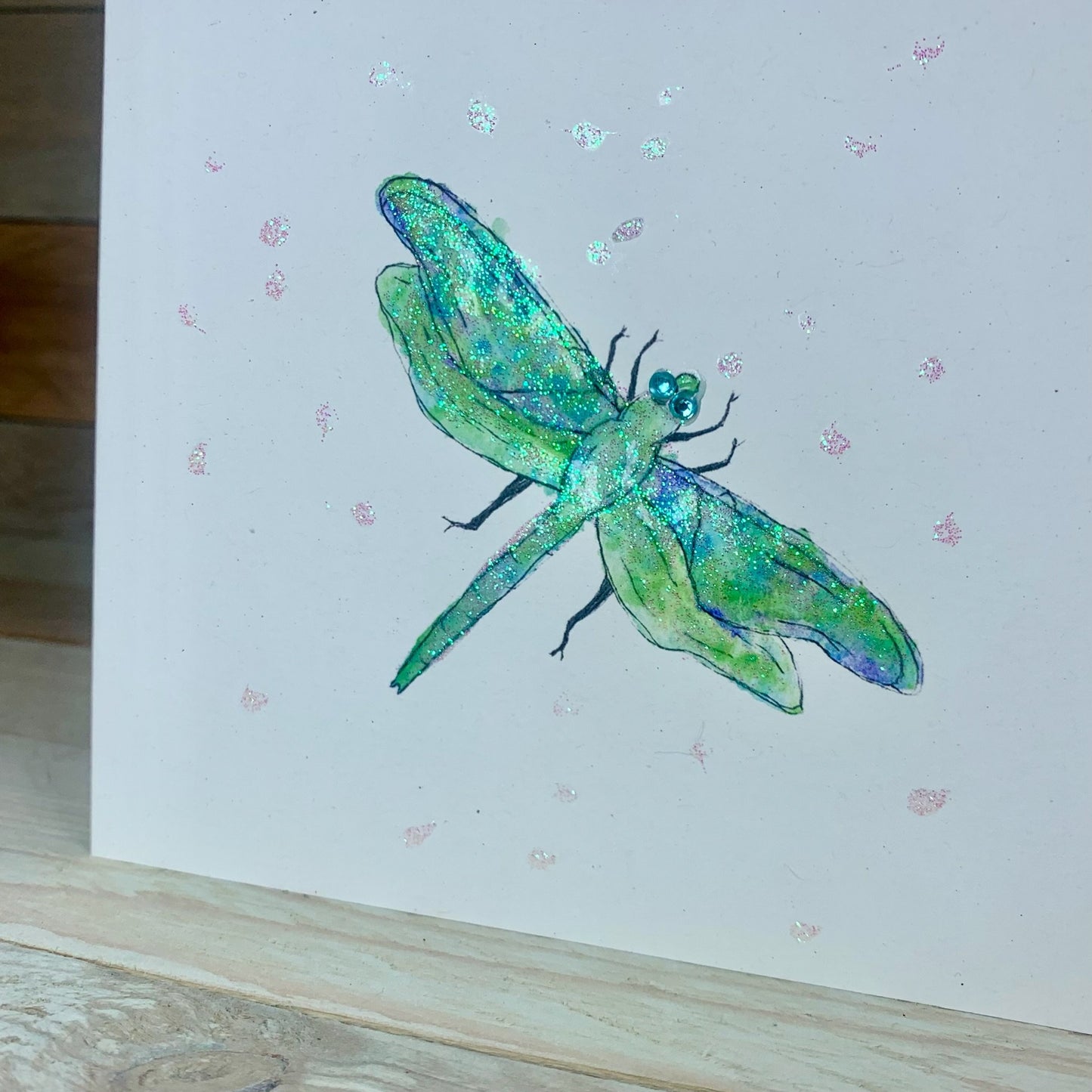 Dragonfly Magical Birthday card - Arty Bee Designs